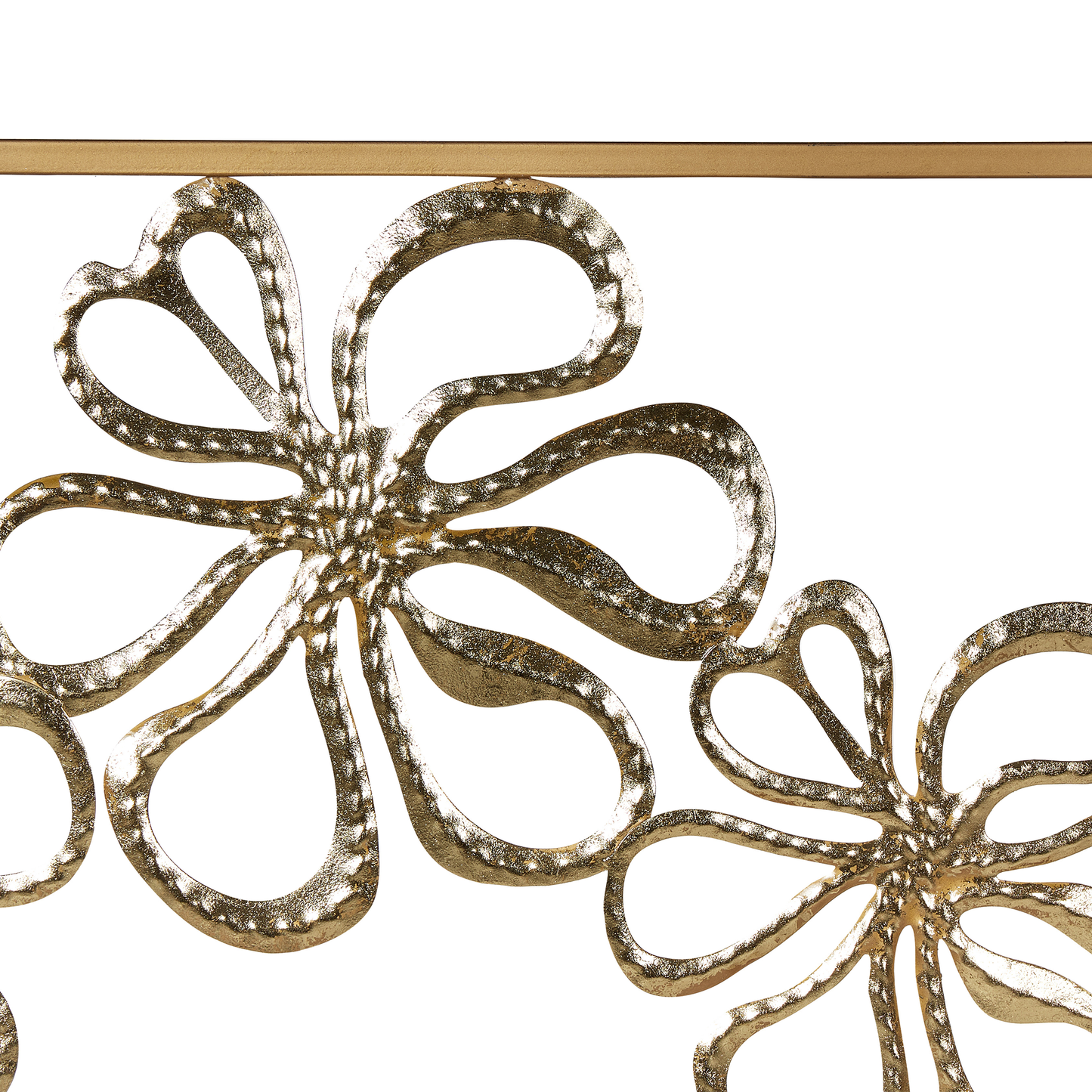 Wandobjekt Blume CERIUM Metall 31 cm Gold