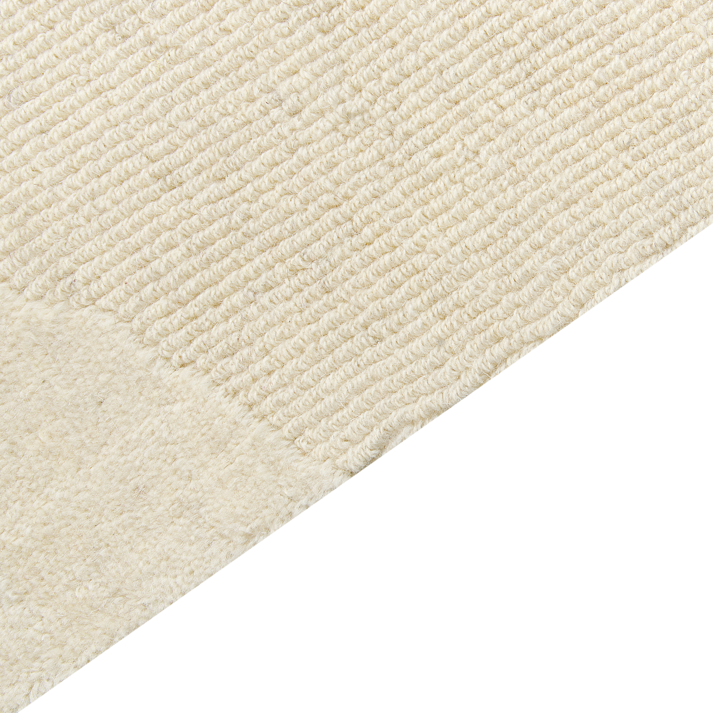 Teppich Wolle beige 200 x 300 cm abstraktes Muster SASNAK