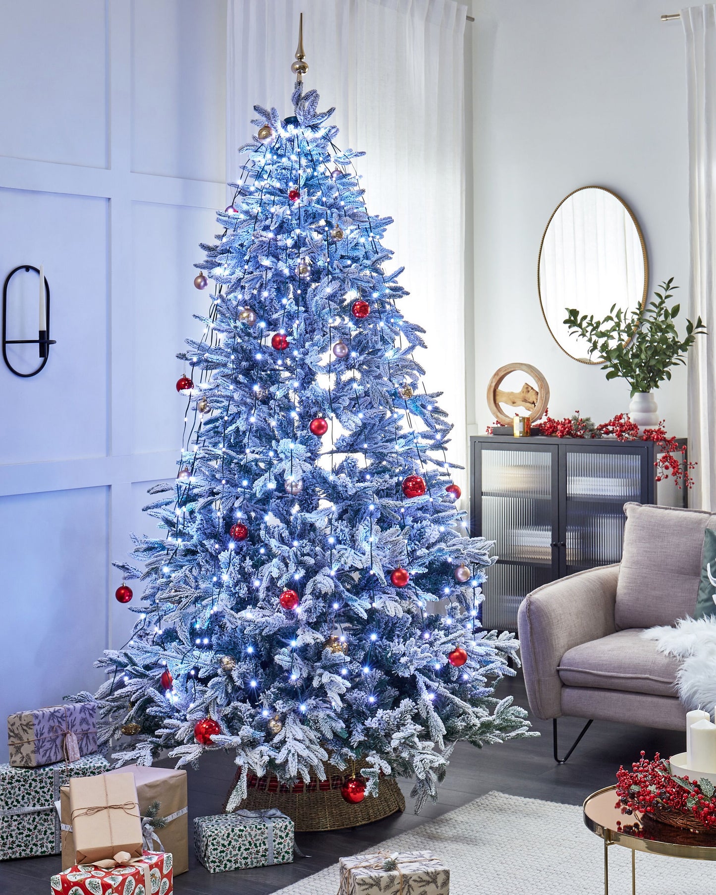 Smart LED Lichterkette 400 Lichter mehrfarbig mit App-Steuerung 200 cm SAARLOQ