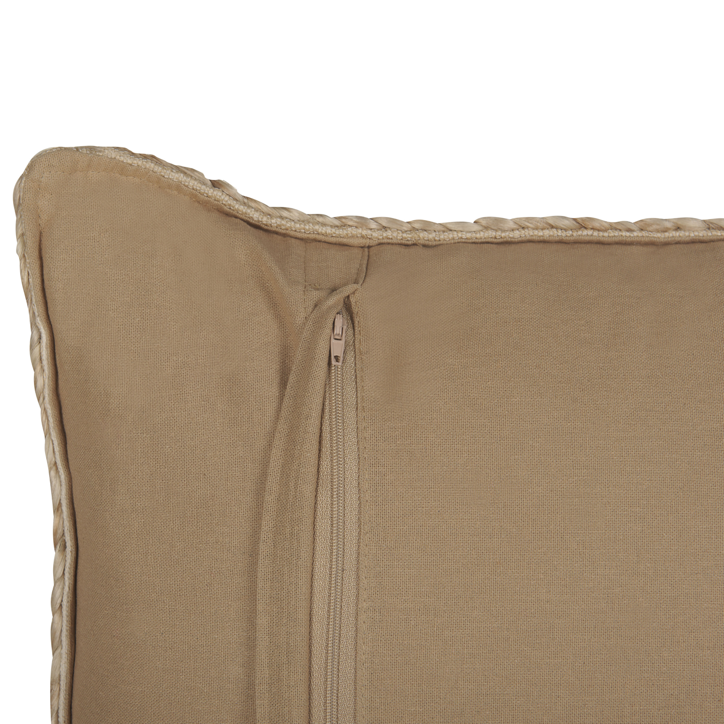 Dekokissen ELLIOTTIA Jute 45 x 45 cm Beige Ohne Muster