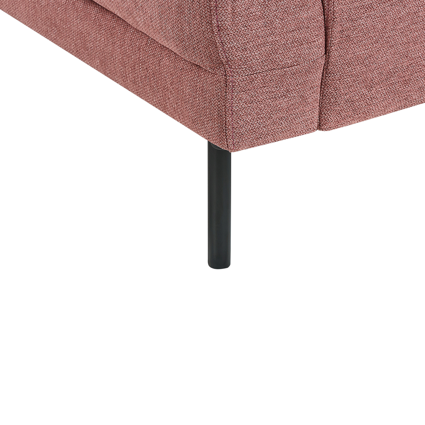 4-Sitzer Ecksofa rosa rechtsseitig BREDA
