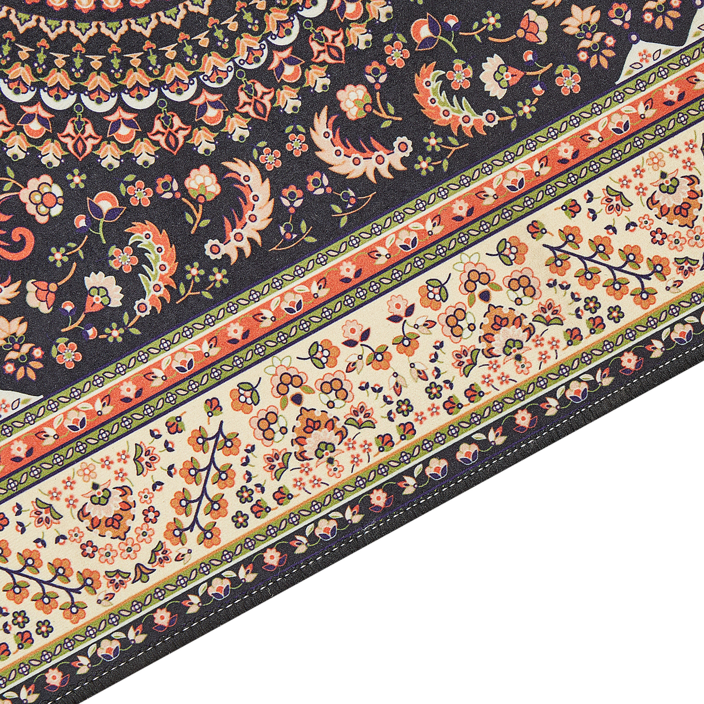 Teppich mehrfarbig 80 x 300 cm orientalisches Muster Kurzflor CIVRIL