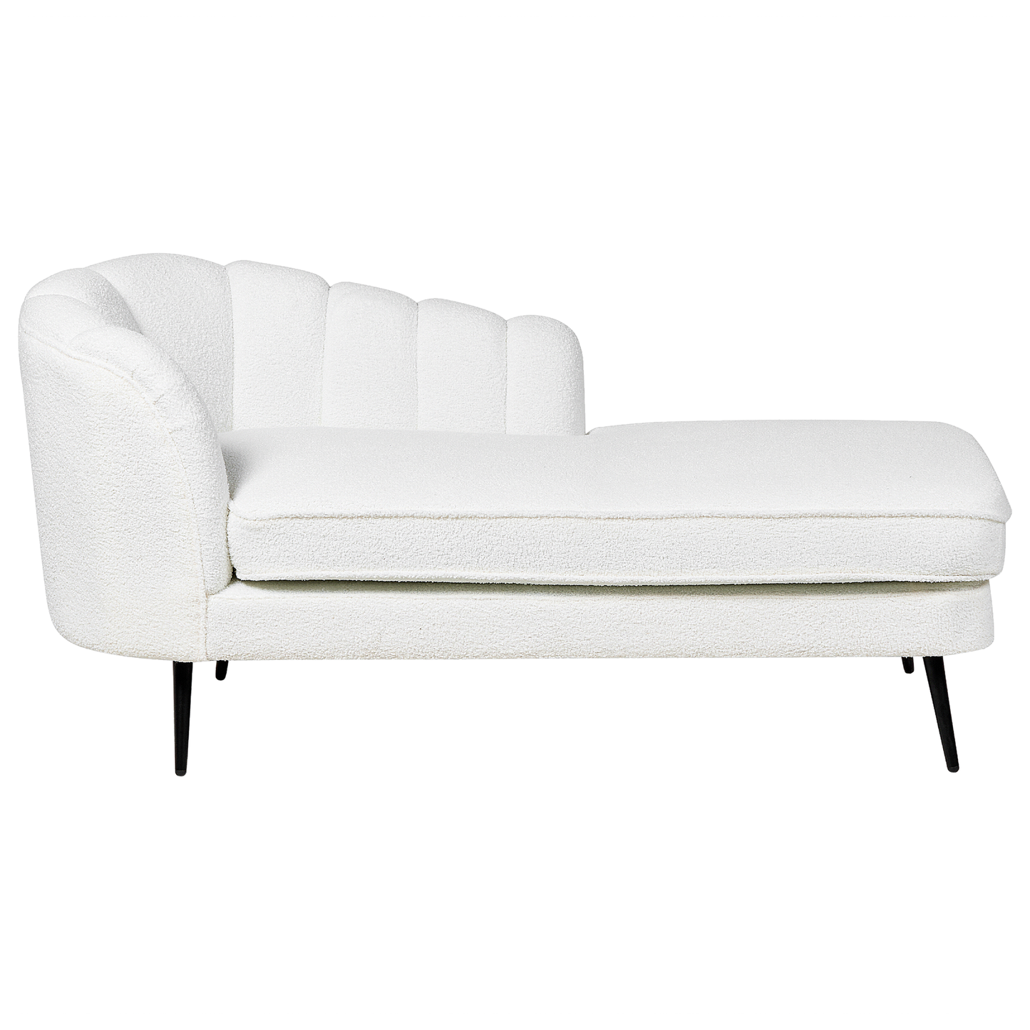 Chaiselongue Bouclé cremeweiss linksseitig ALLIER