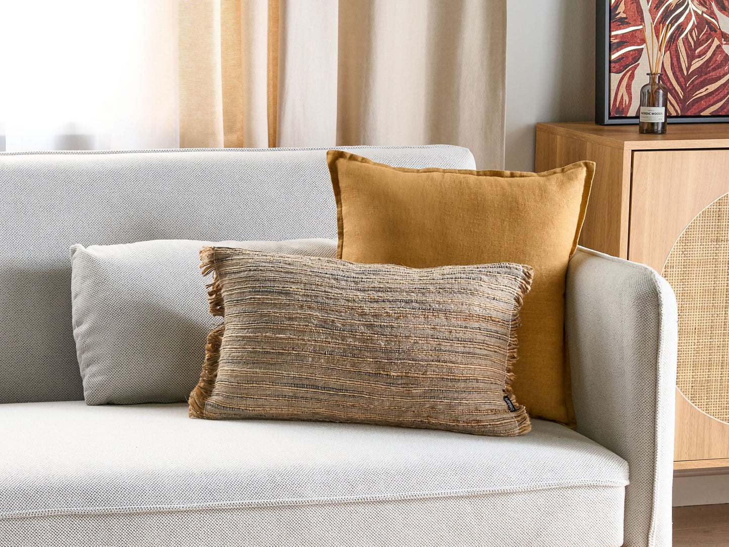 Dekokissen Beige LEDUM 30 x 50 cm