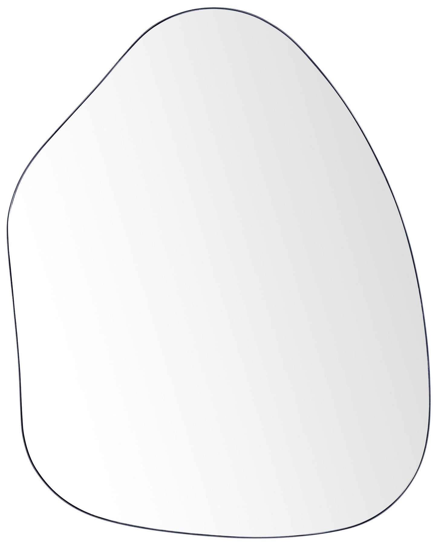 Wandspiegel PUTEAUX 70 cm 92 cm Metall Schwarz