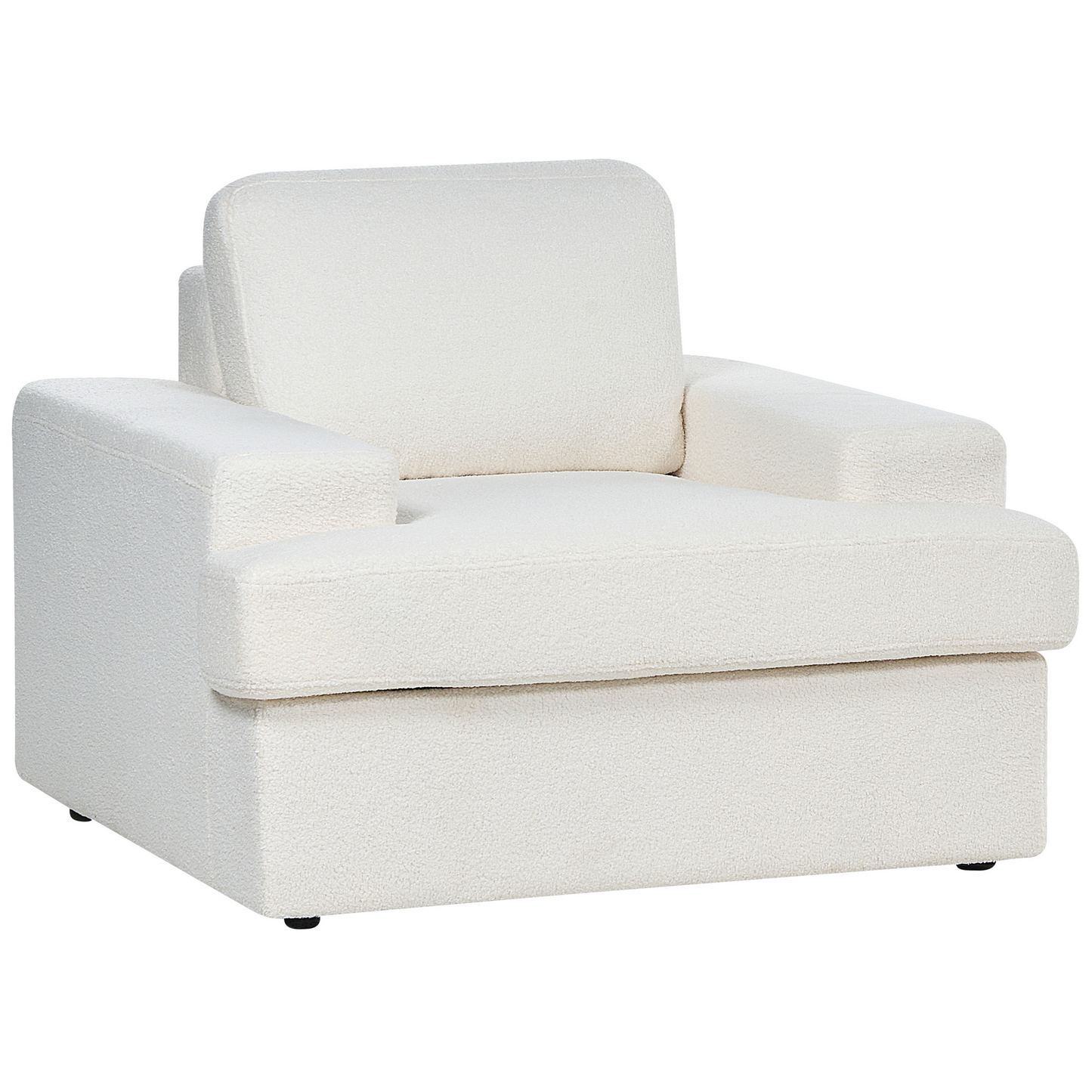 Sofa Set Bouclé cremeweiss 5-Sitzer ALLA