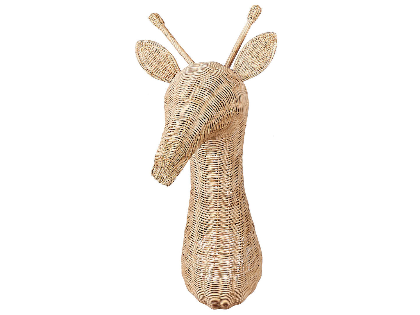 Wandobjekt Giraffe BANANEC Rattan 83 cm Naturfarben
