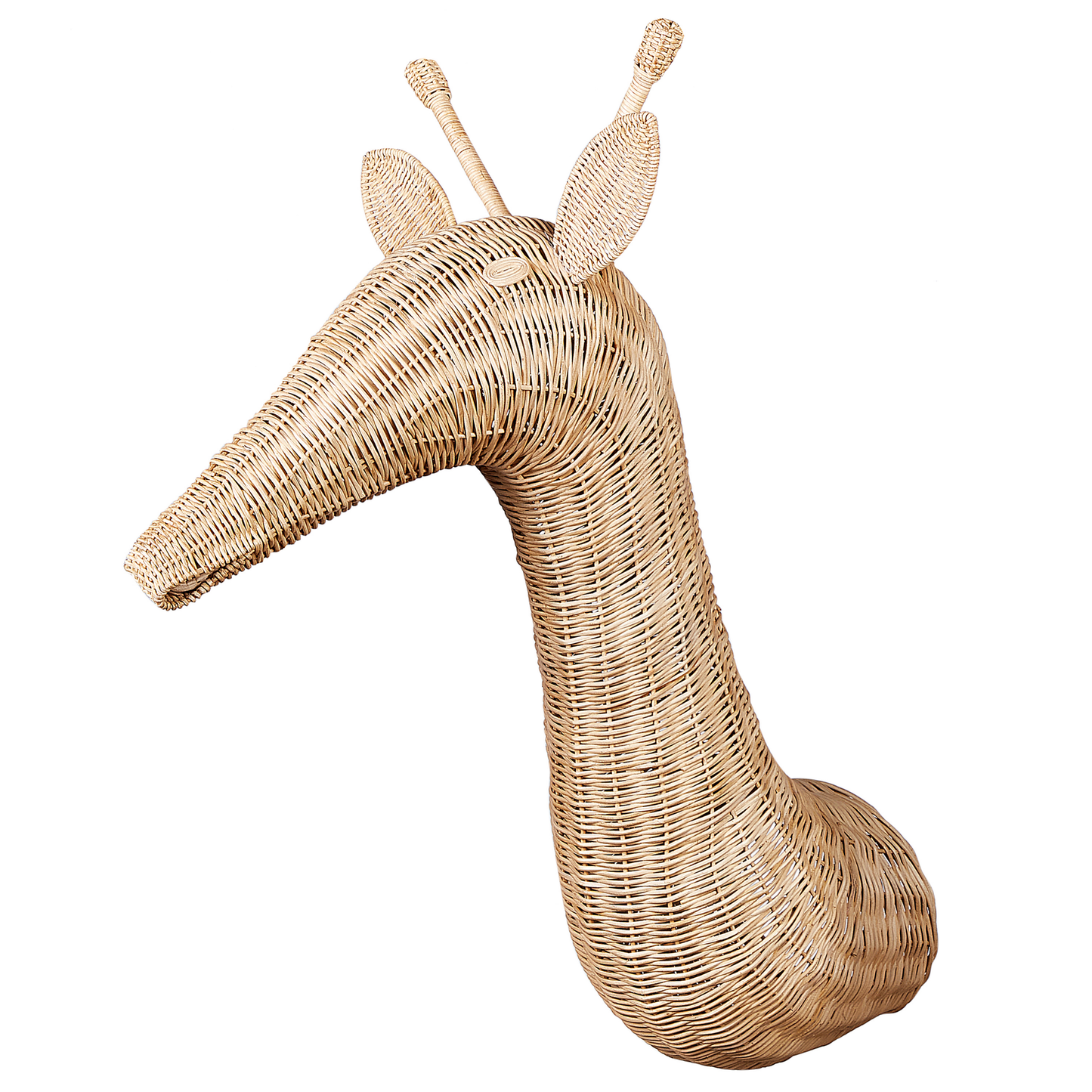 Wandobjekt Giraffe BANANEC Rattan 83 cm Naturfarben