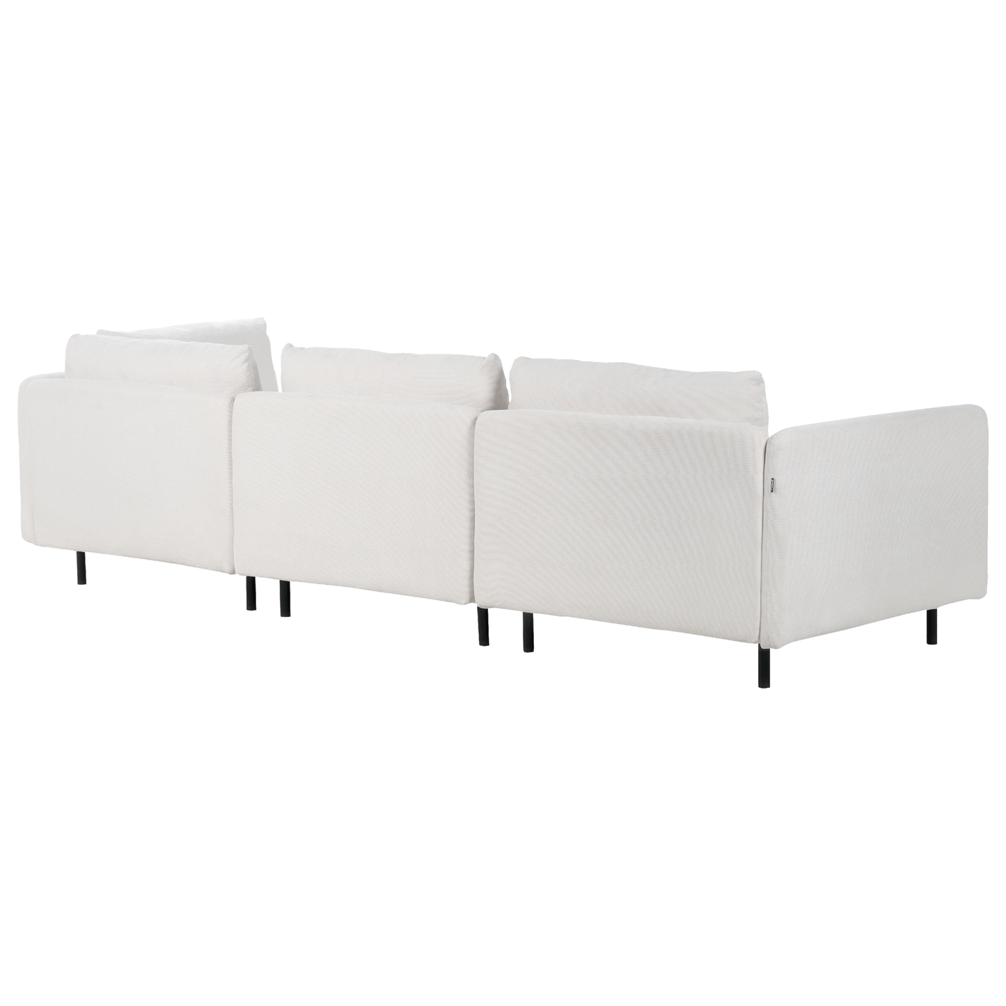 3-Sitzer Ecksofa hellbeige linksseitig EGERIS