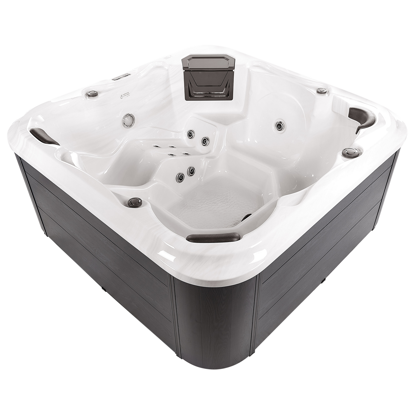 Outdoor Whirlpool mit LED TULAROSA Weiss