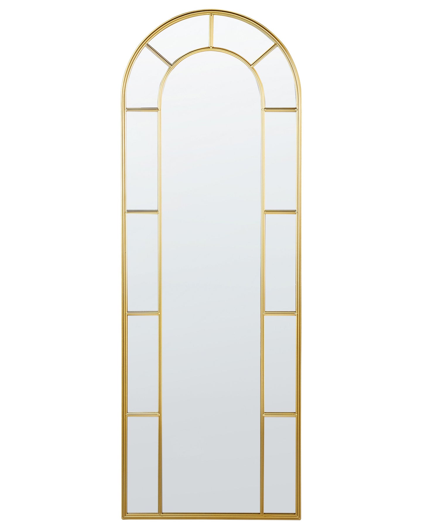Wandspiegel CROSSES 60 cm 170 cm Metall Gold