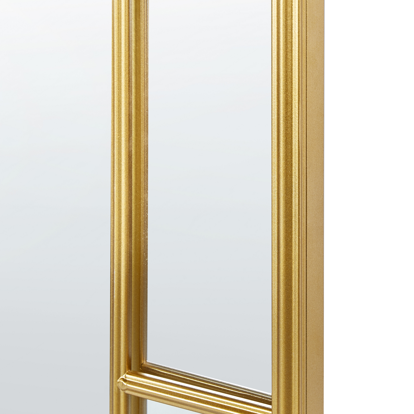 Wandspiegel CROSSES 60 cm 170 cm Metall Gold
