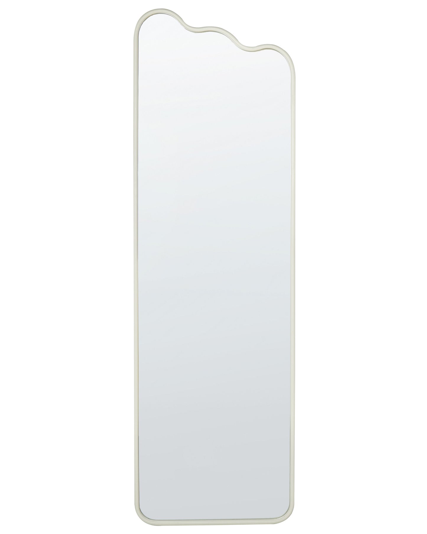 Wandspiegel ABZAC 45 cm 145 cm Metall Cremeweiss