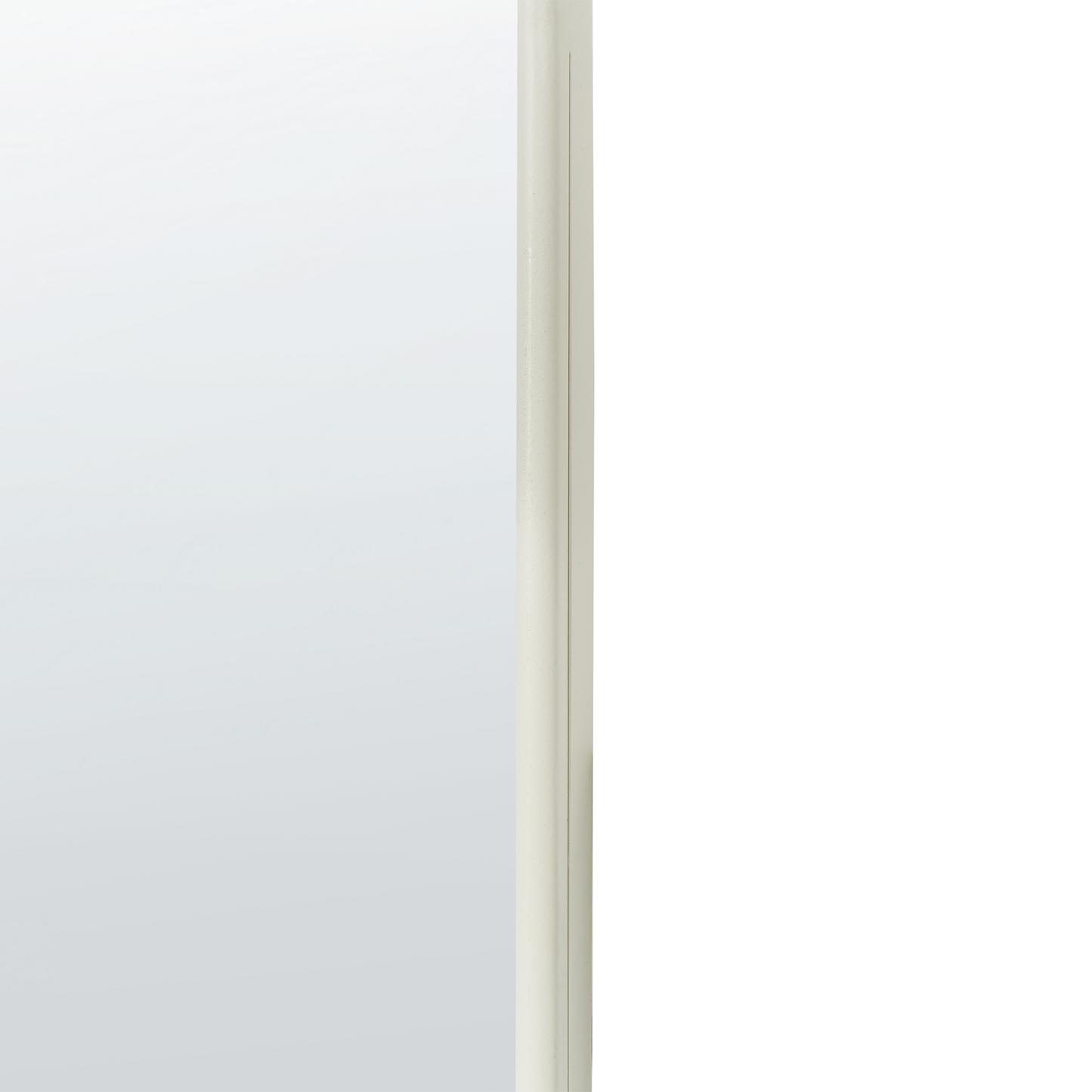 Wandspiegel ABZAC 45 cm 145 cm Metall Cremeweiss