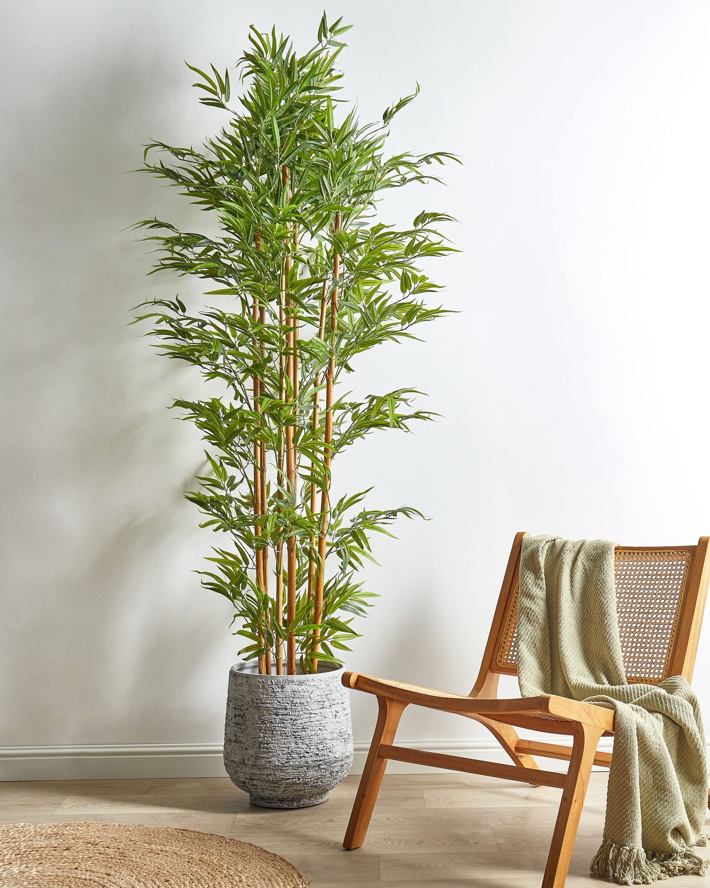 Kunstpflanze im Blumentopf 220 cm BAMBOO