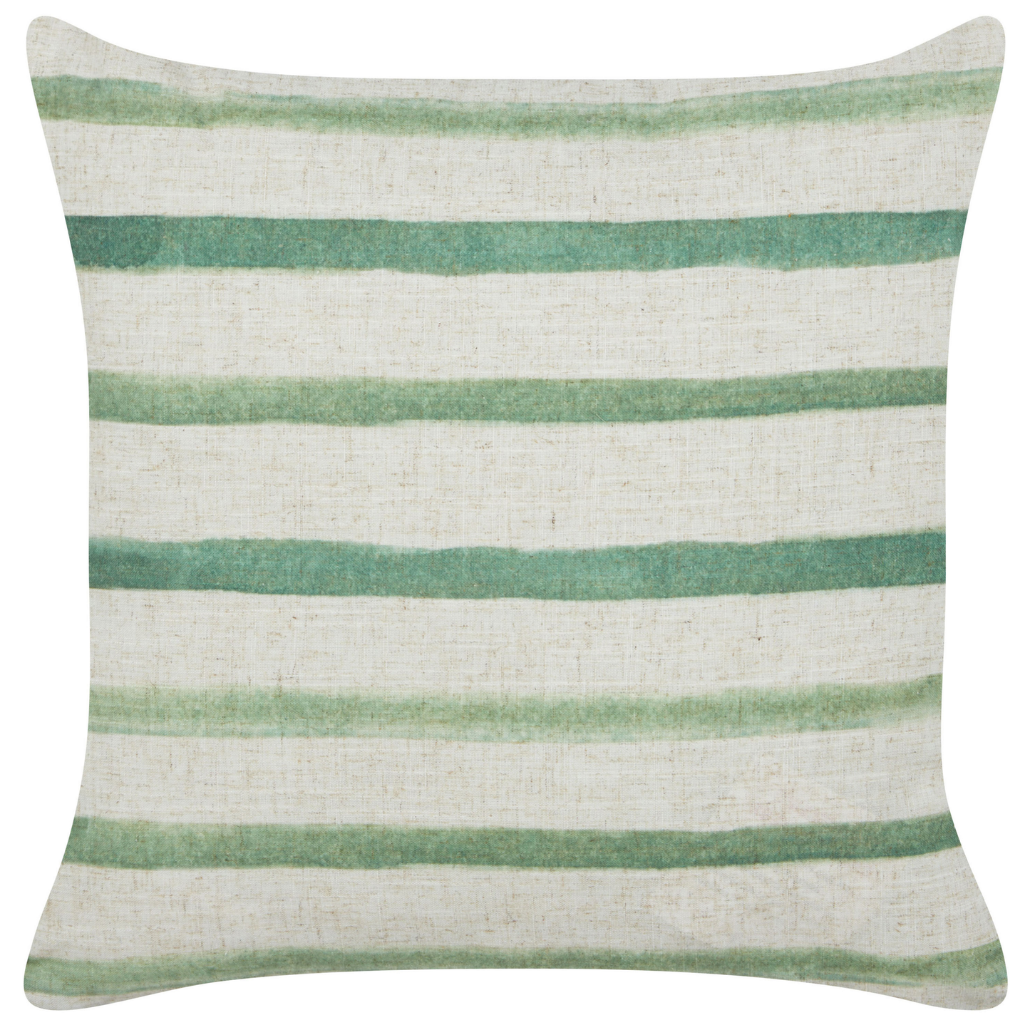 Dekokissen 2er Set KAFRA 45 x 45 cm Grün Streifenmuster