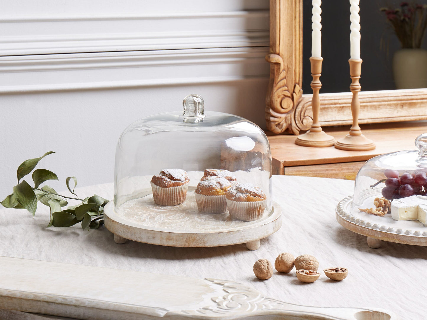 Tortenplatte FAJUM Mango Holz Hellbraun