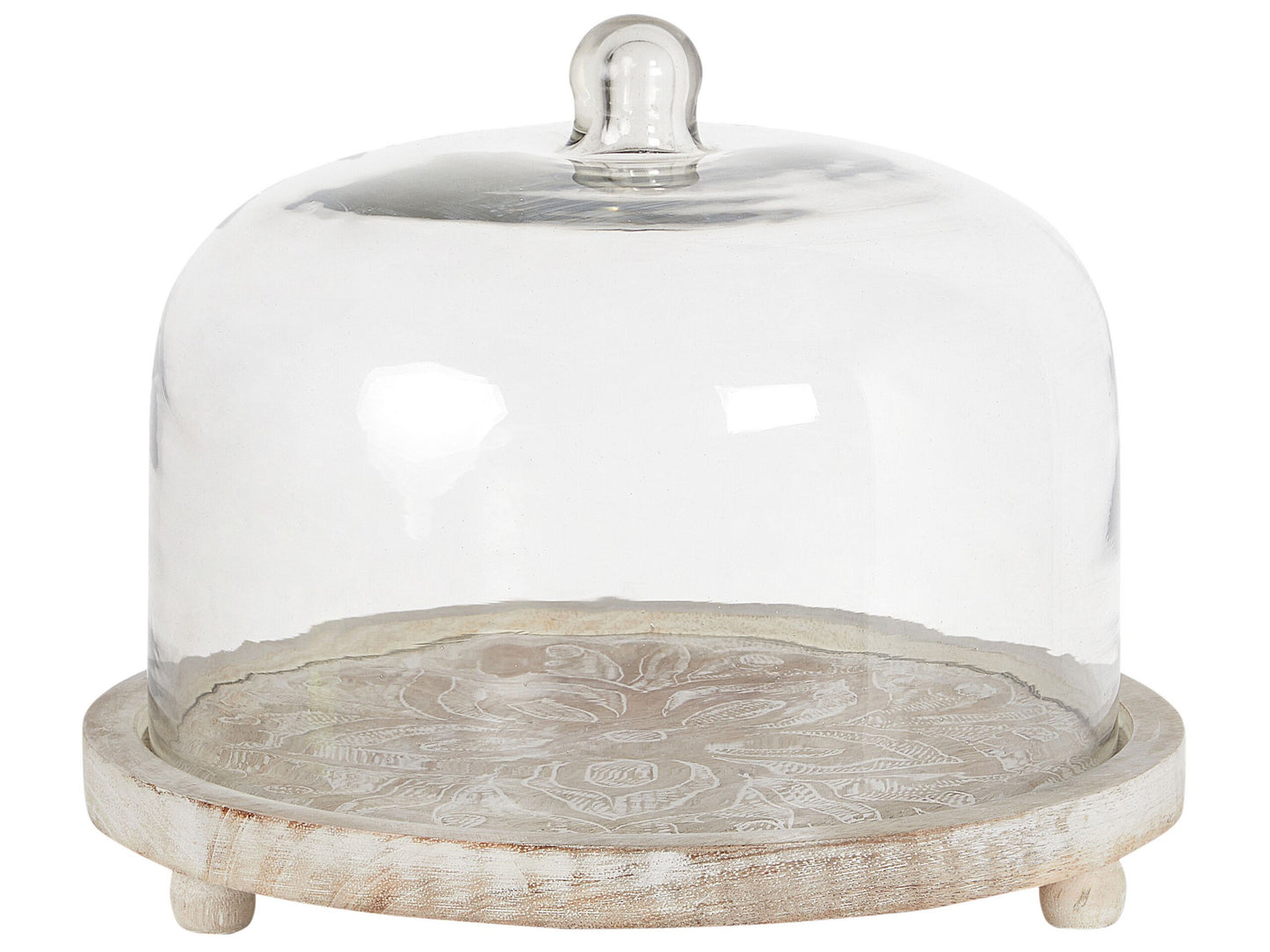 Tortenplatte FAJUM Mango Holz Hellbraun