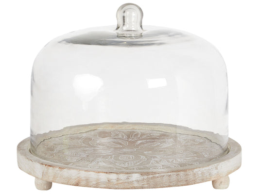 Tortenplatte FAJUM Mango Holz Hellbraun