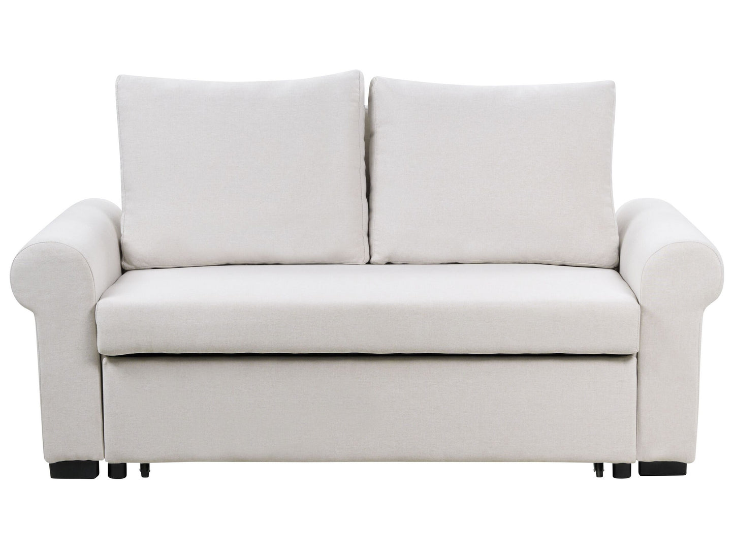 2-Sitzer Schlafsofa Leinenoptik hellbeige SILDA