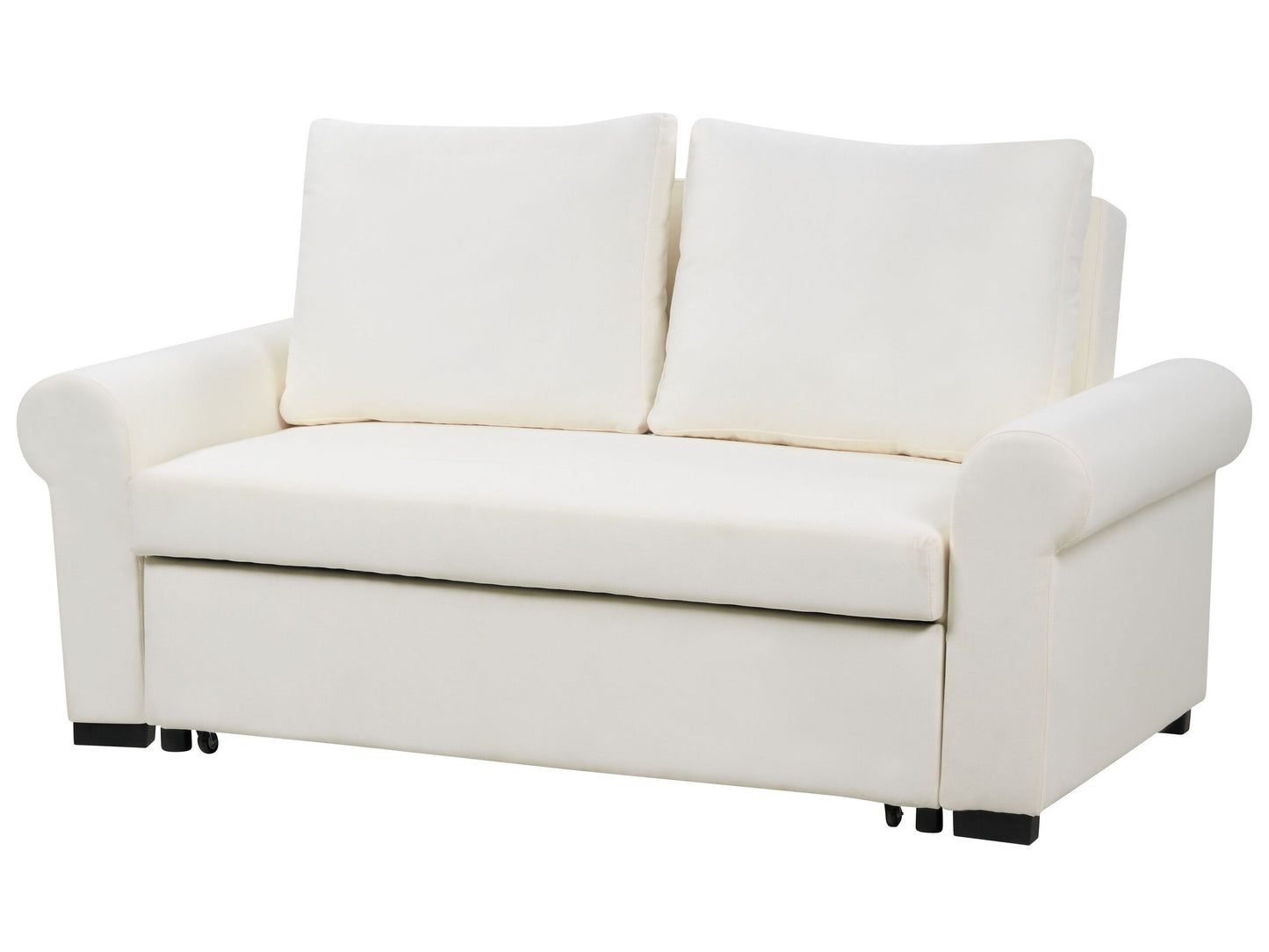2-Sitzer Schlafsofa Leinenoptik creme SILDA