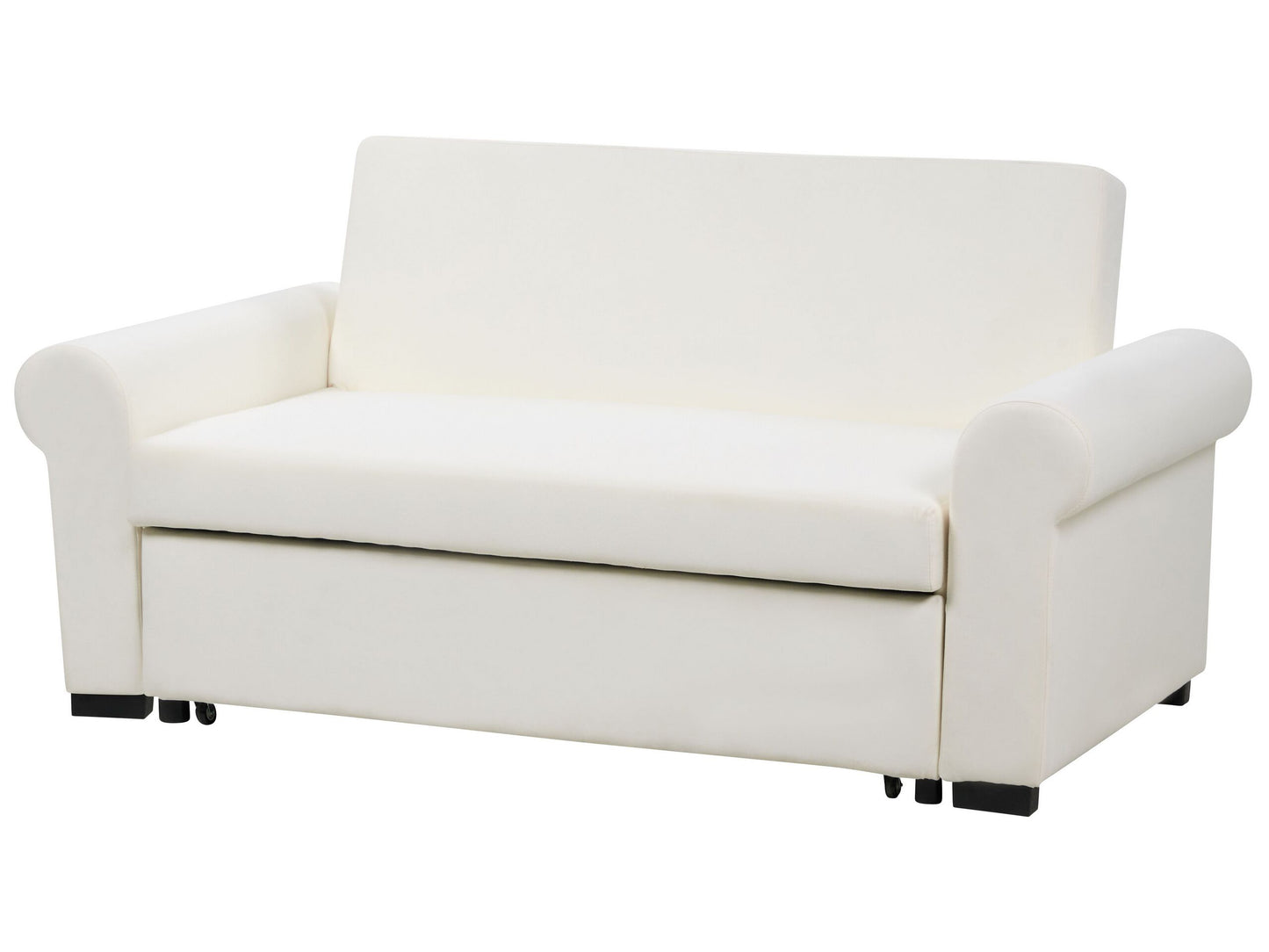 2-Sitzer Schlafsofa Leinenoptik creme SILDA