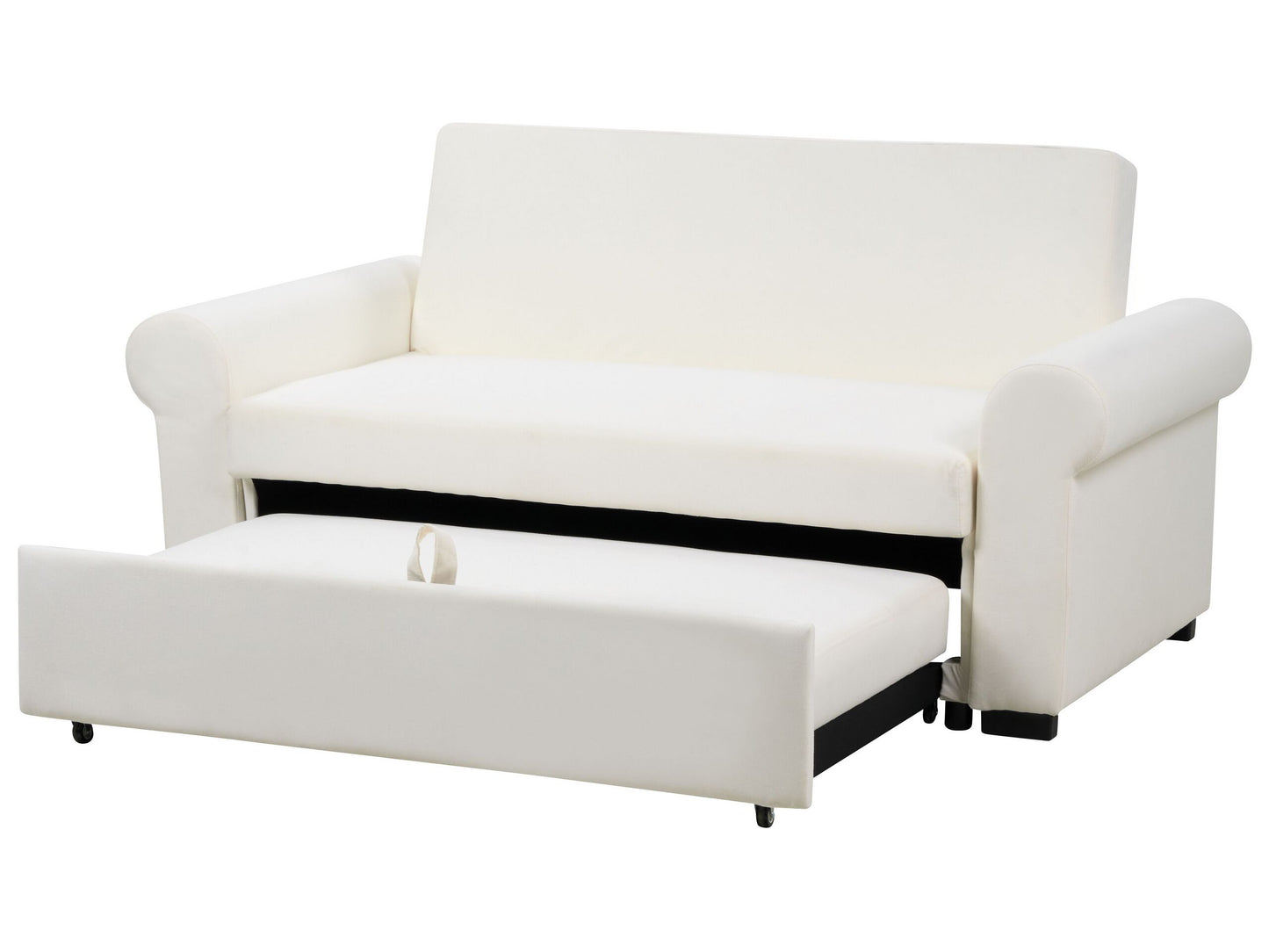 2-Sitzer Schlafsofa Leinenoptik creme SILDA