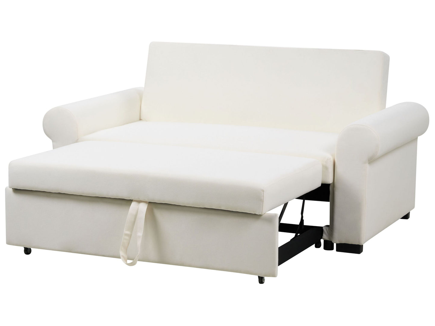 2-Sitzer Schlafsofa Leinenoptik creme SILDA