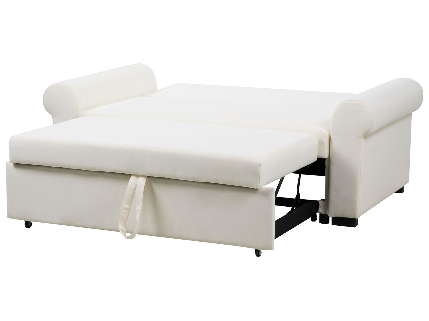 2-Sitzer Schlafsofa Leinenoptik creme SILDA