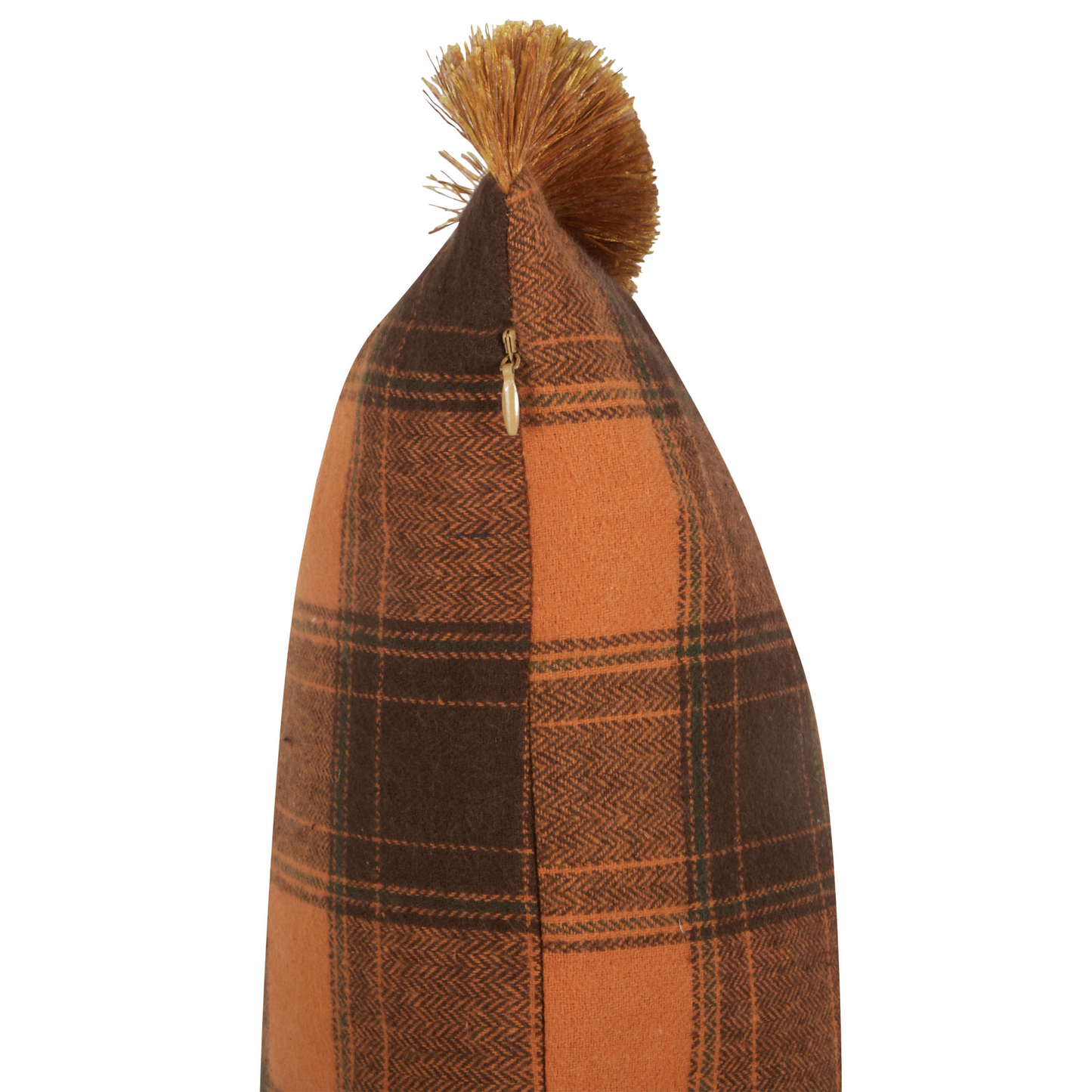 Dekokissen 2er Set BARJA 45 x 45 cm Orange Kariertes Muster