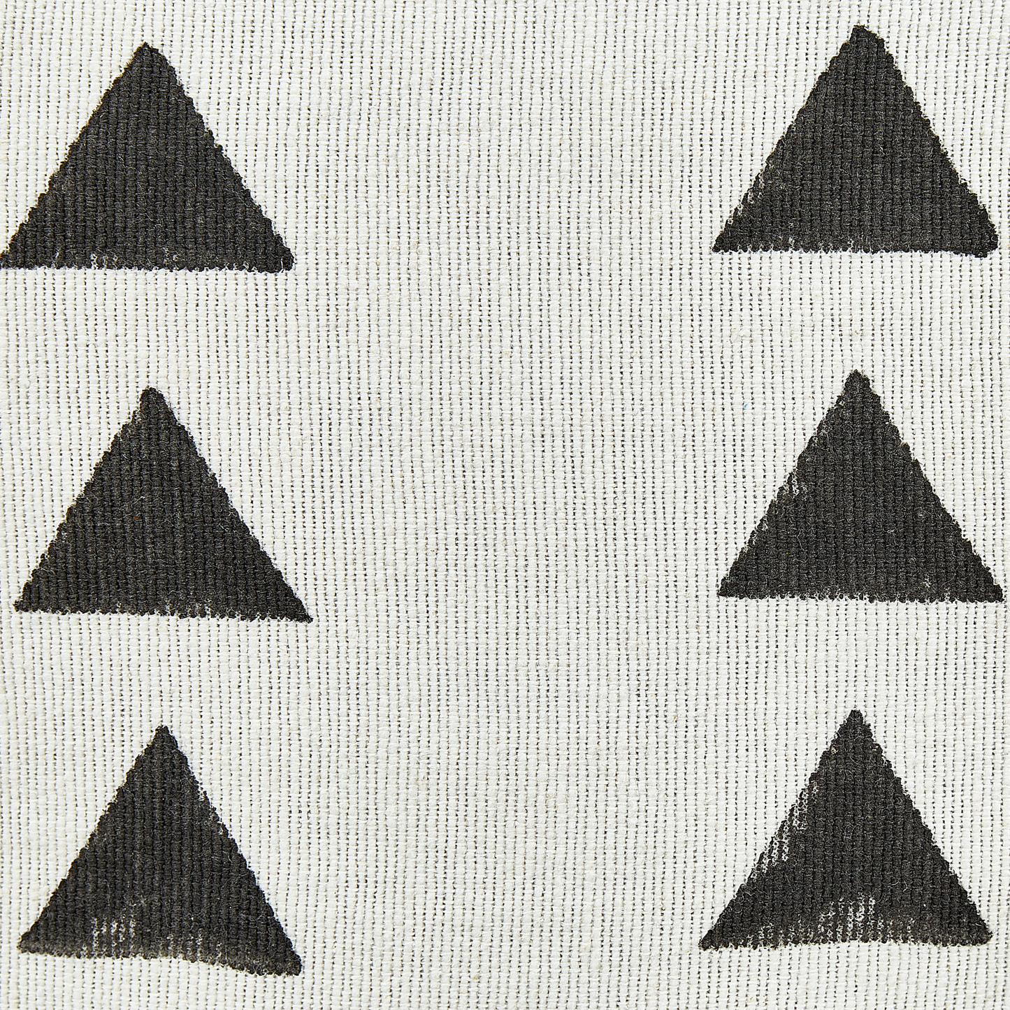 Pouf Baumwolle Weiss und Schwarz 45 x 45 cm TARODI