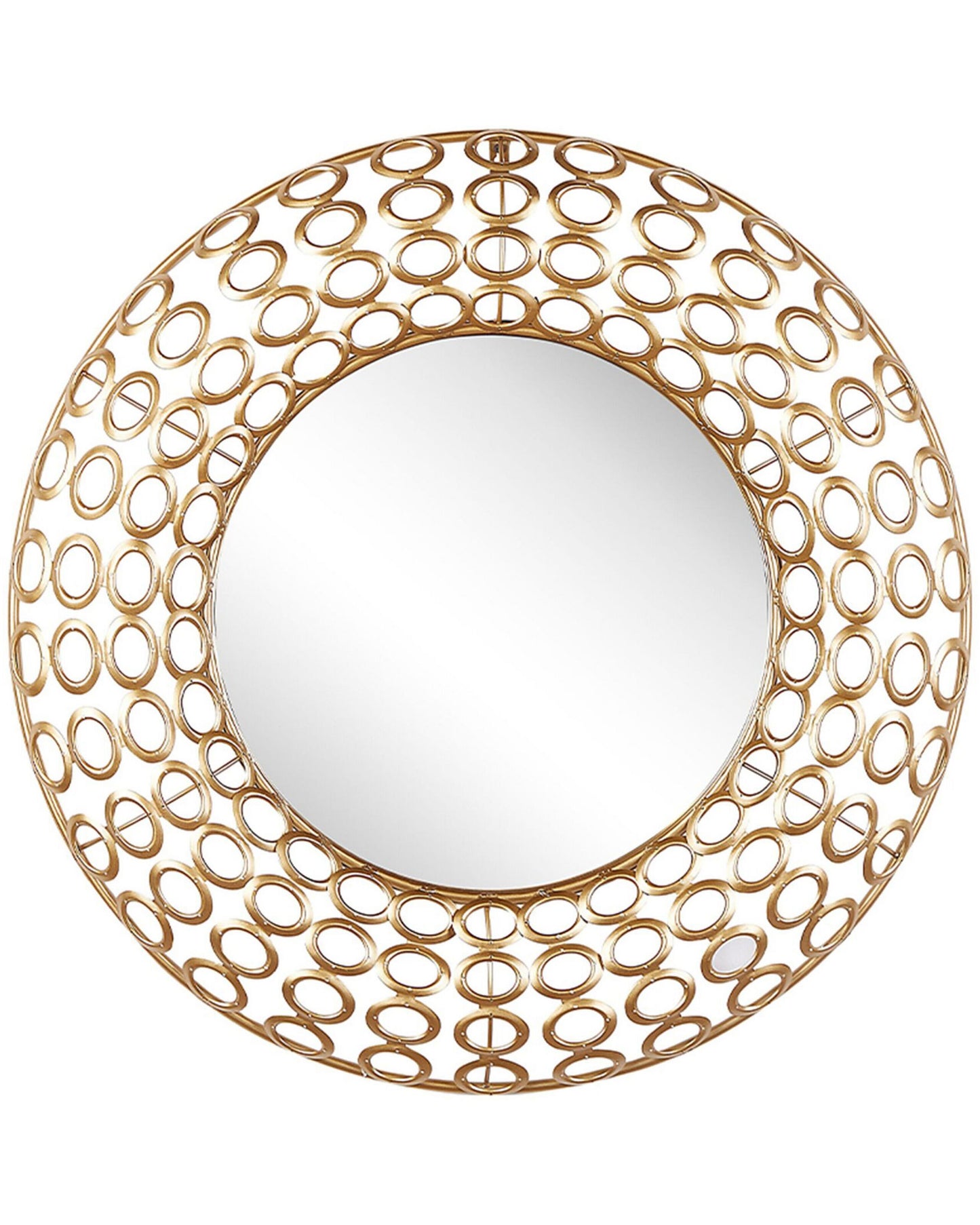 Wandspiegel BOURDON 80 cm 80 cm Metall Gold