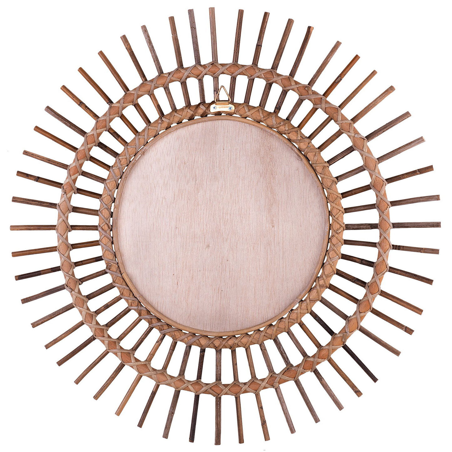 Wandspiegel STENEN 76 cm 76 cm Rattan Sandbeige