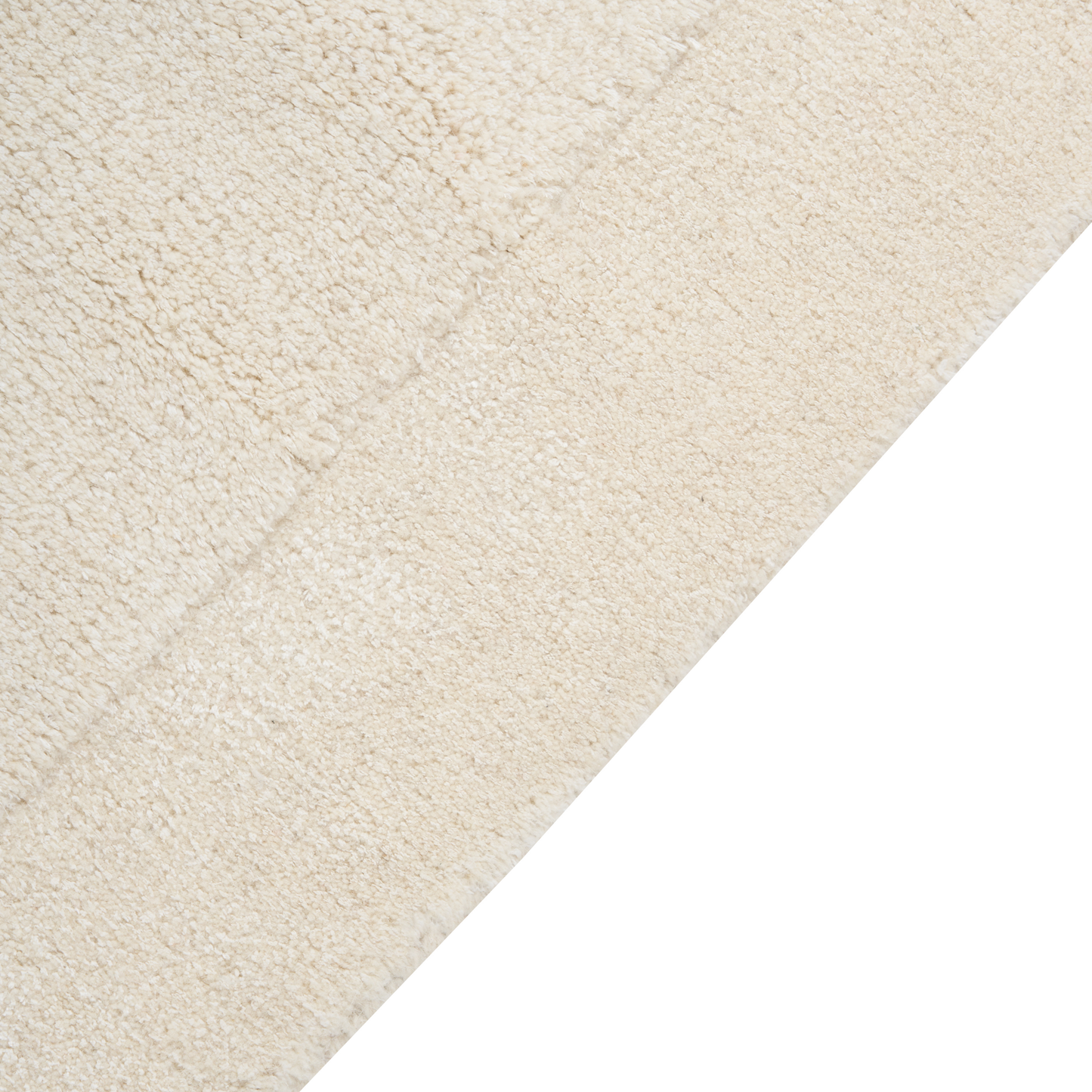 Teppich Viskose hellbeige 80 x 250 cm Kurzflor BERANI
