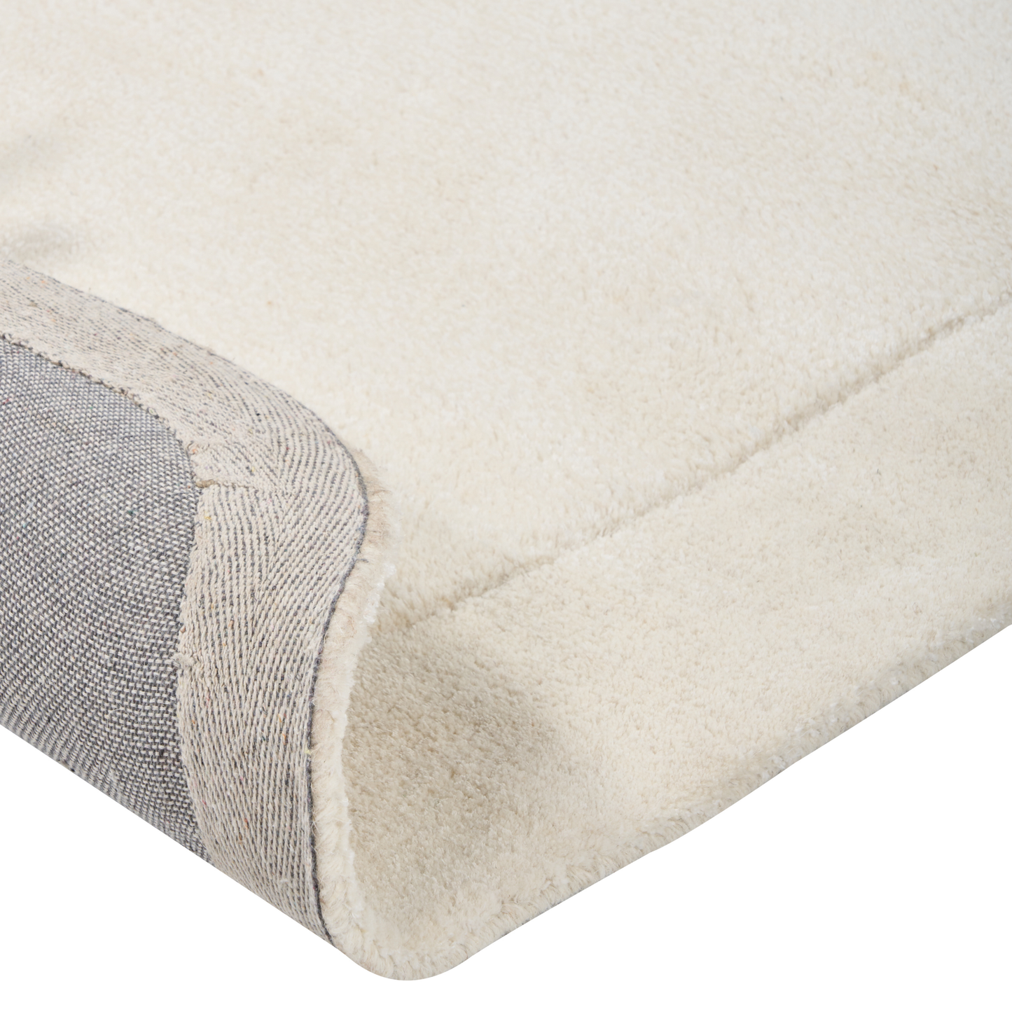 Teppich Viskose hellbeige 80 x 250 cm Kurzflor BERANI