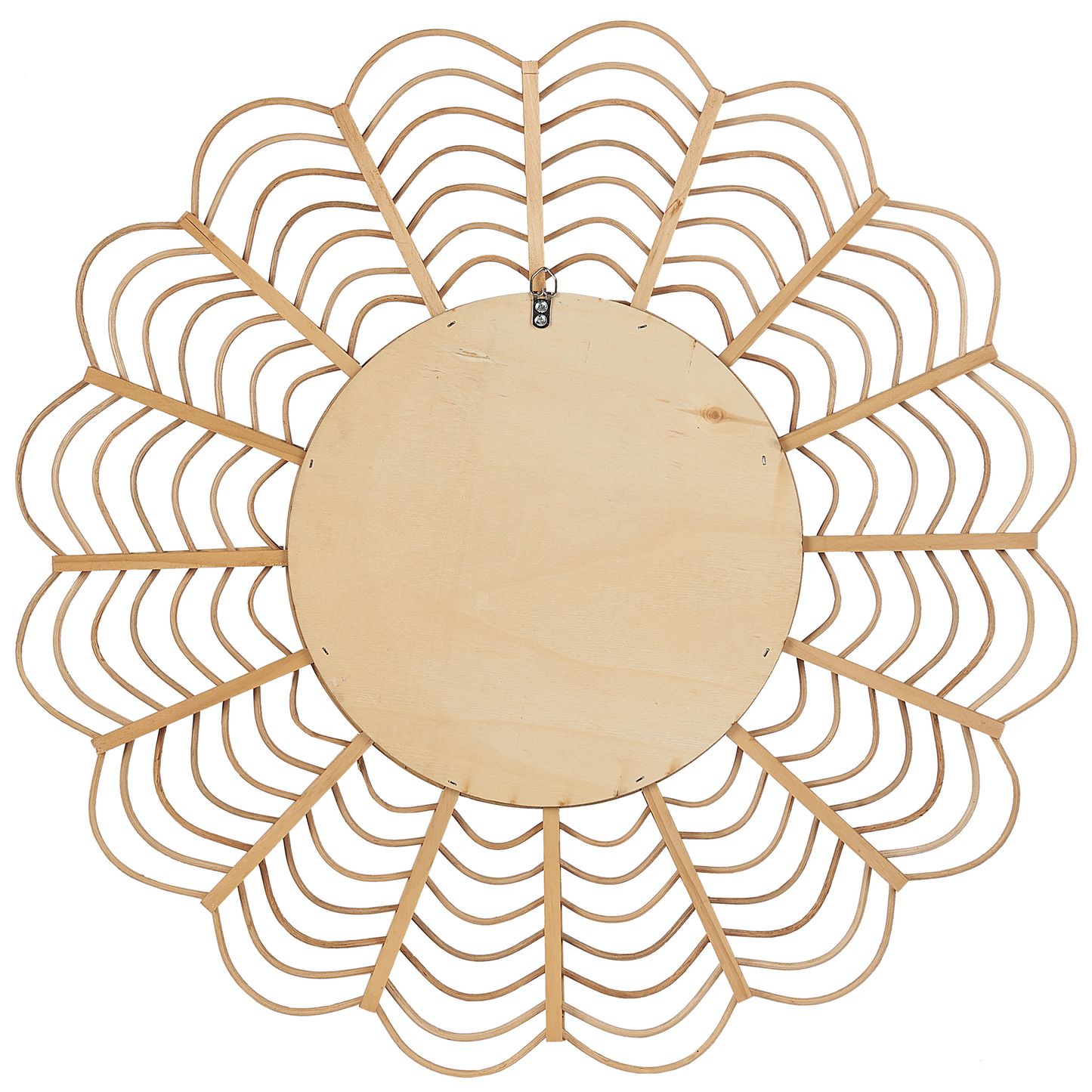 Wandspiegel TUMBIT 60 cm 60 cm Bambusholz Naturfarben