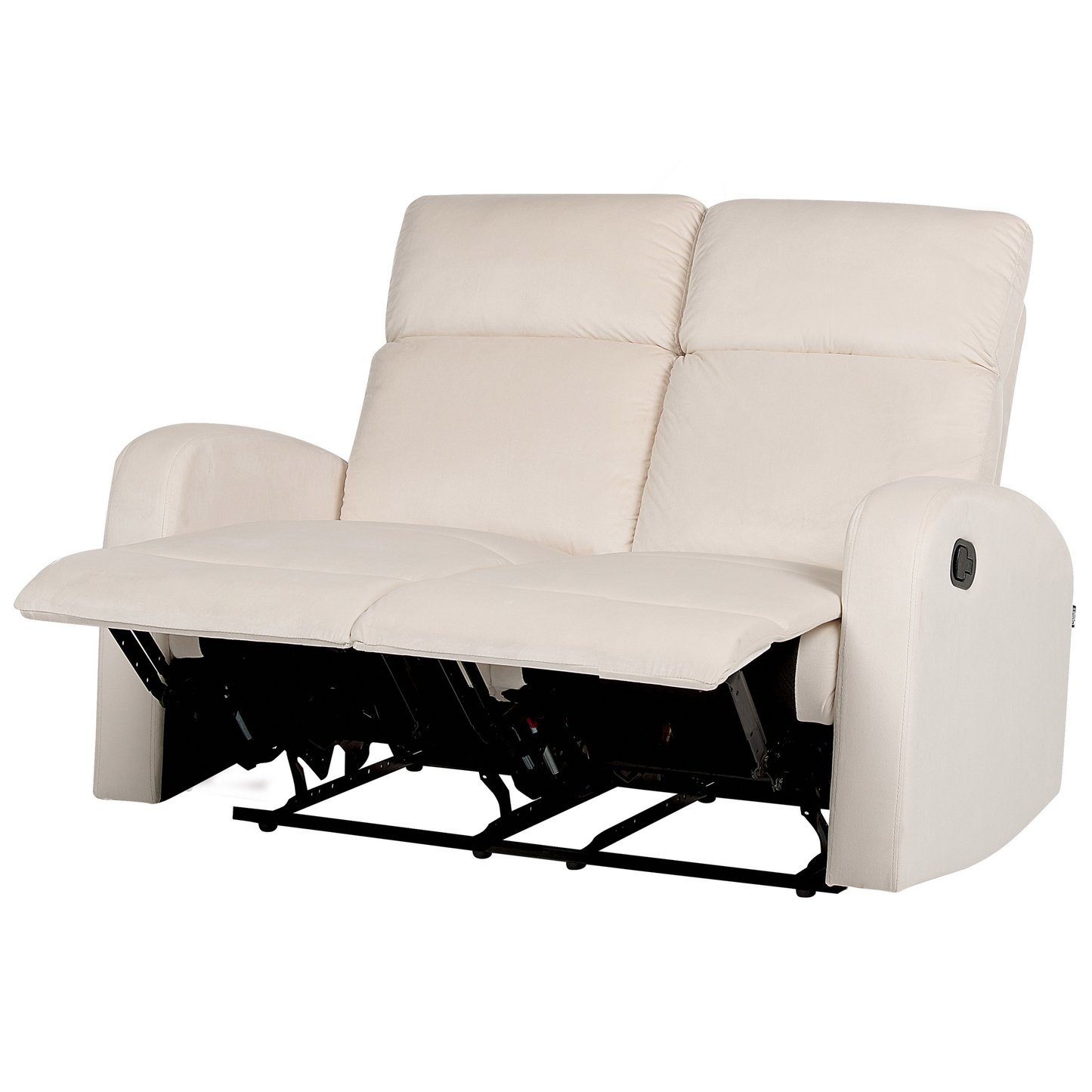 Sofa Set Samtstoff creme 6-Sitzer manuell verstellbar VERDAL