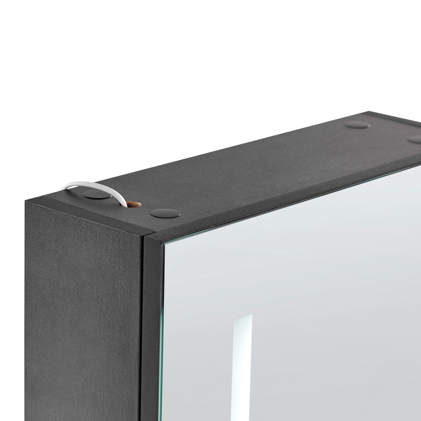 Bad-Spiegelschrank LED CAMERON 40 cm 60 cm Schwarz