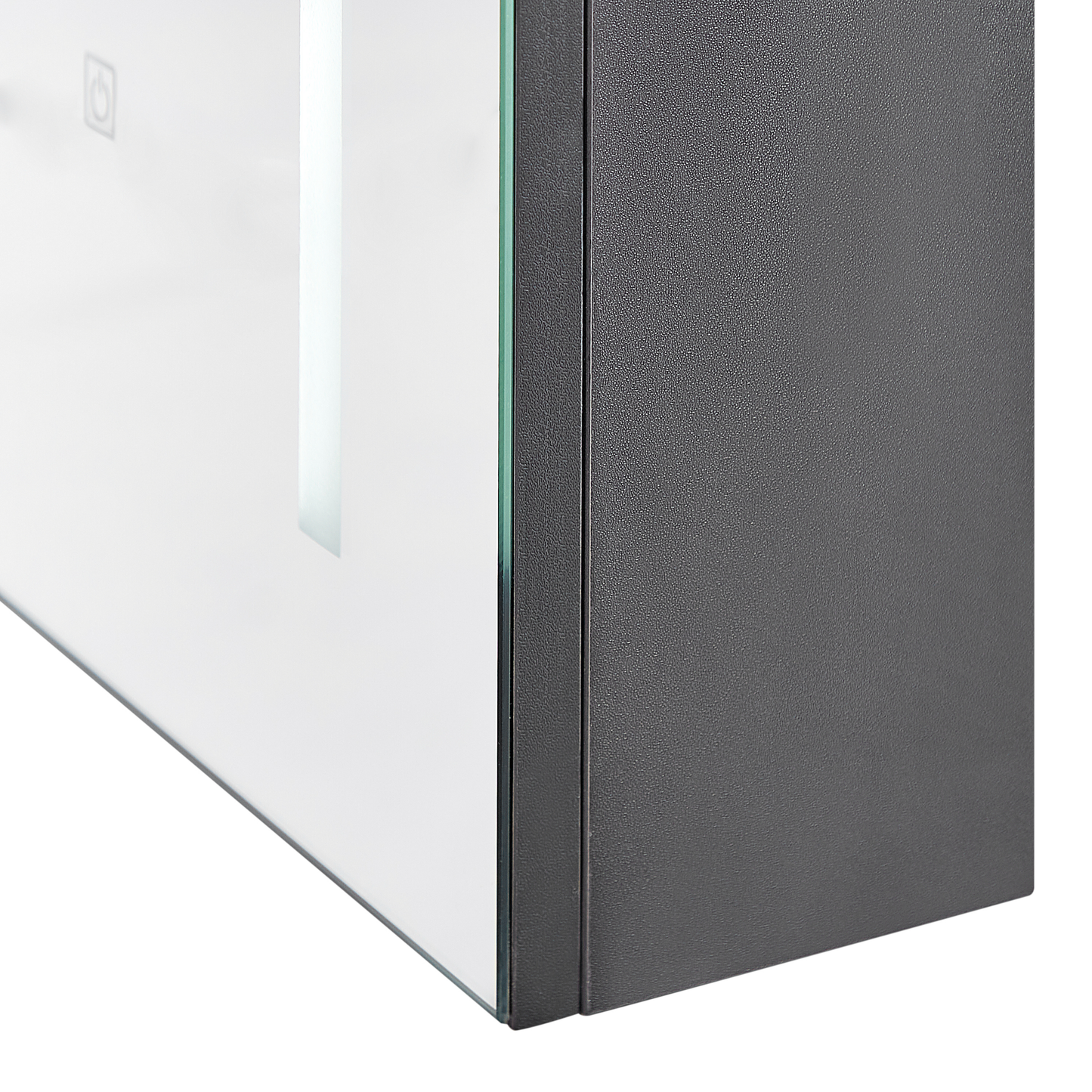 Bad-Spiegelschrank LED CAMERON 40 cm 60 cm Schwarz