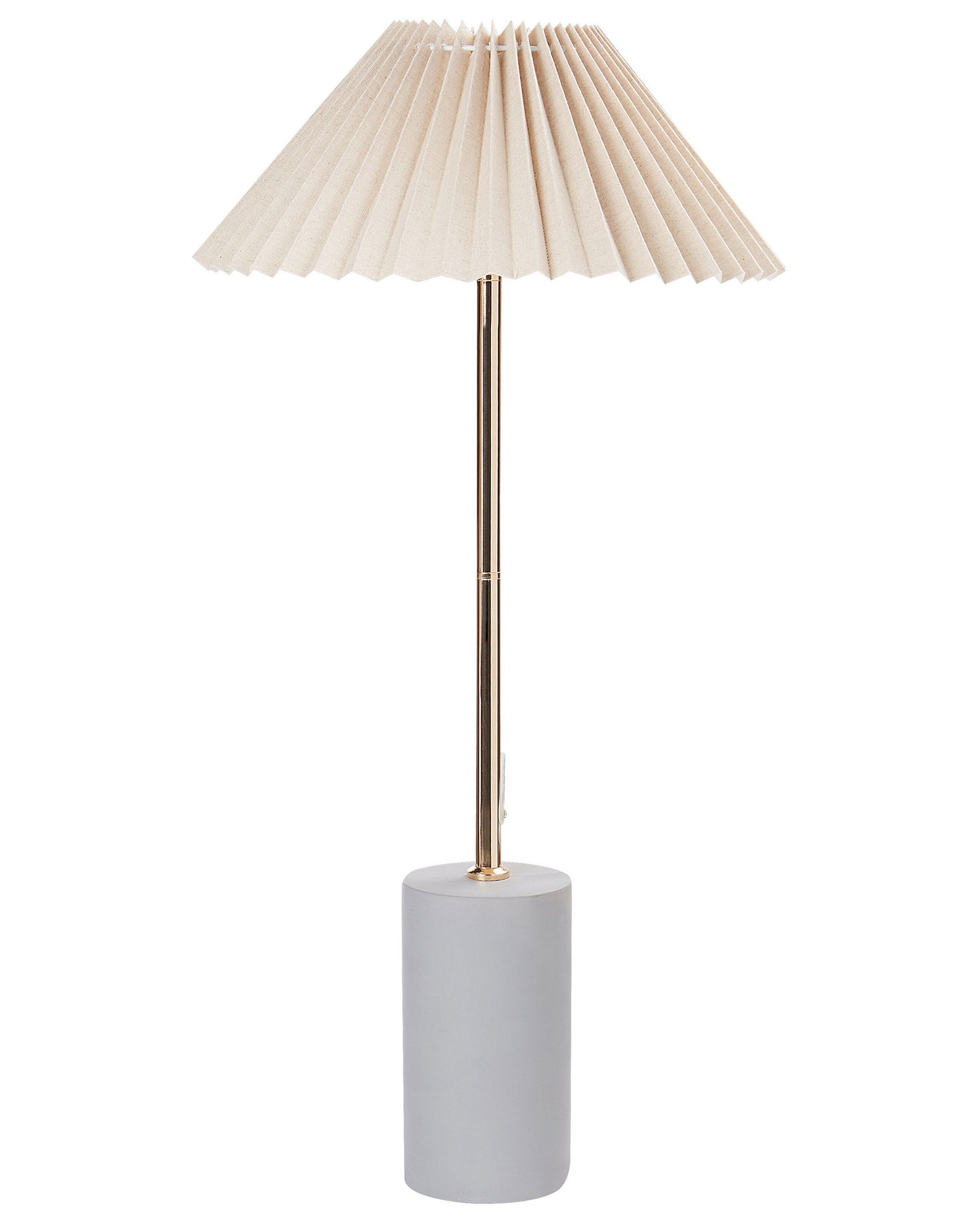 Tischleuchte BALUARTE Kunstleinen Beige