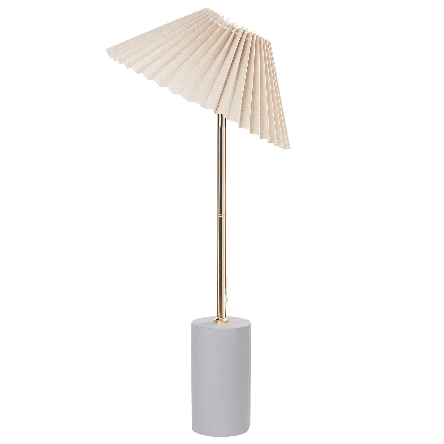 Tischleuchte BALUARTE Kunstleinen Beige