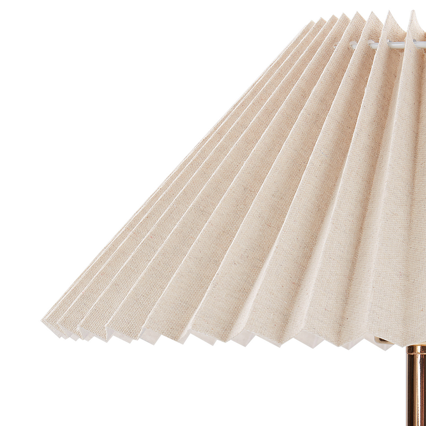 Tischleuchte BALUARTE Kunstleinen Beige