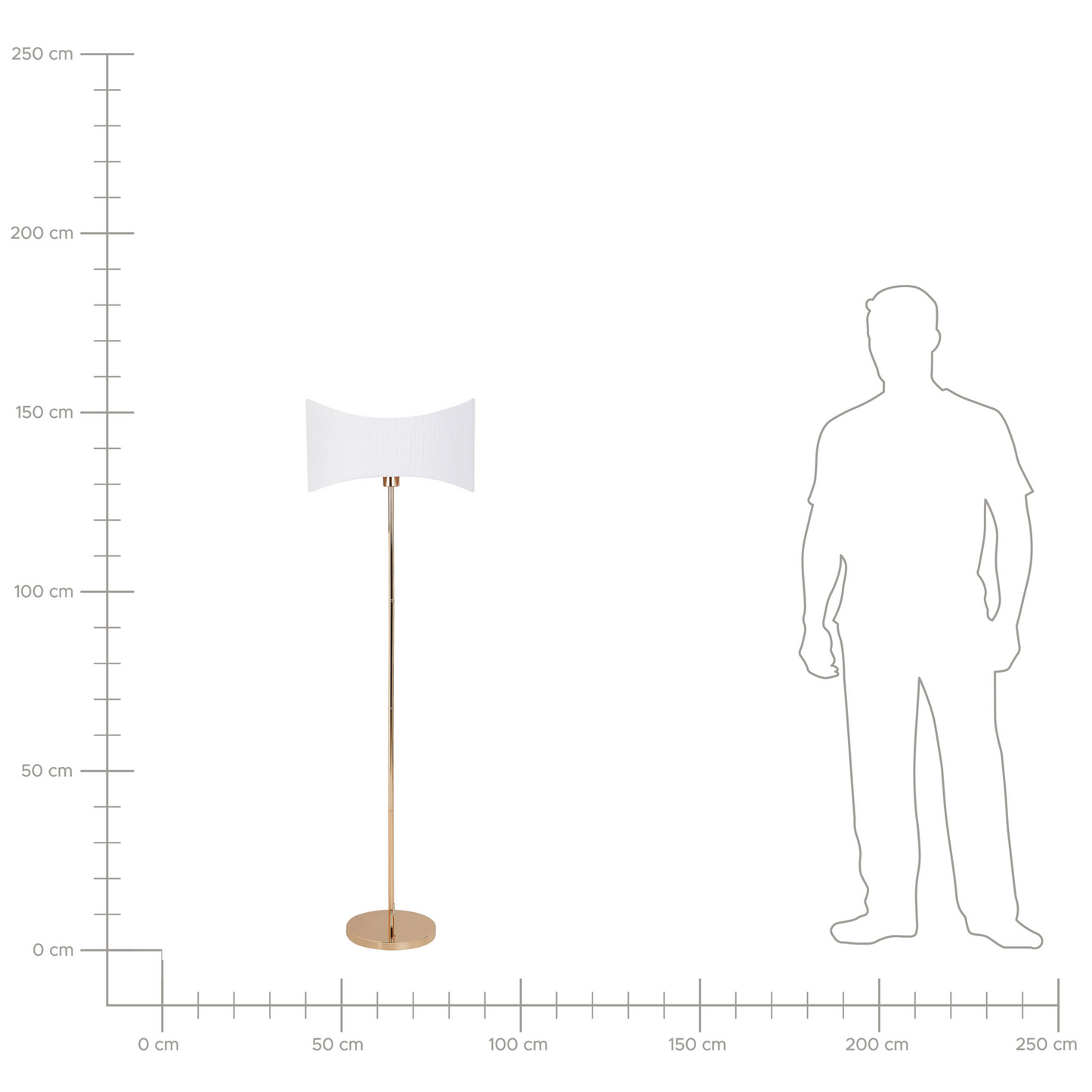 Stehlampe CALVILLO Metall Gold