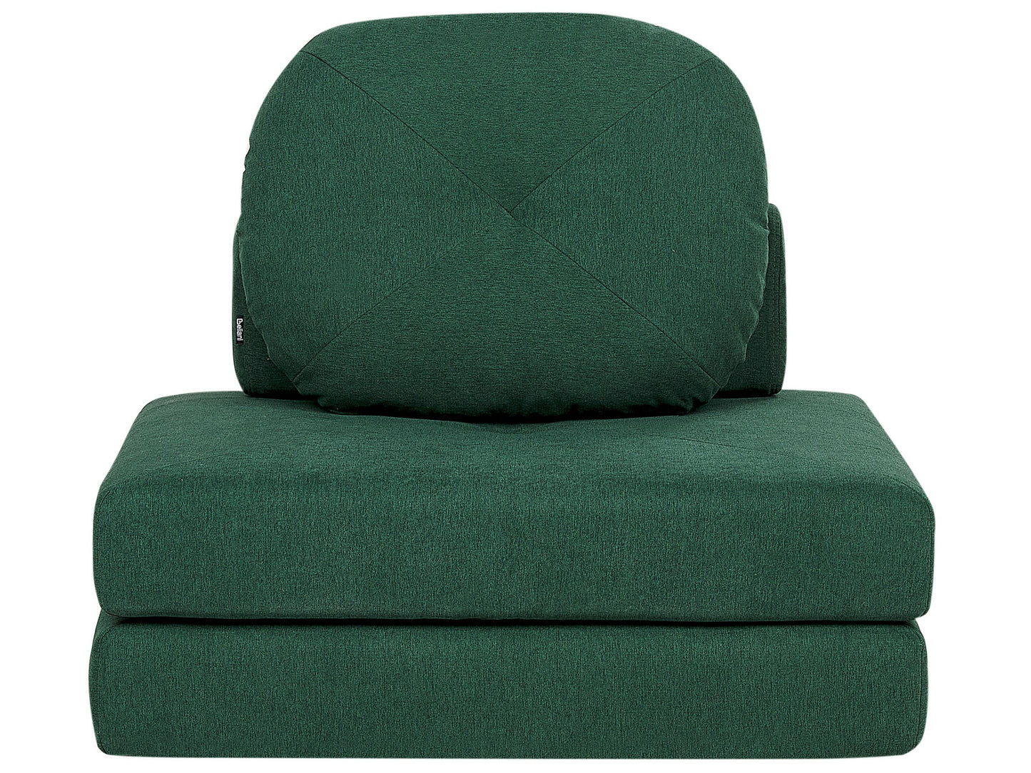 1-Sitzer Bodensofa Stoff dunkelgrün mit Schlaffunktion OLDEN