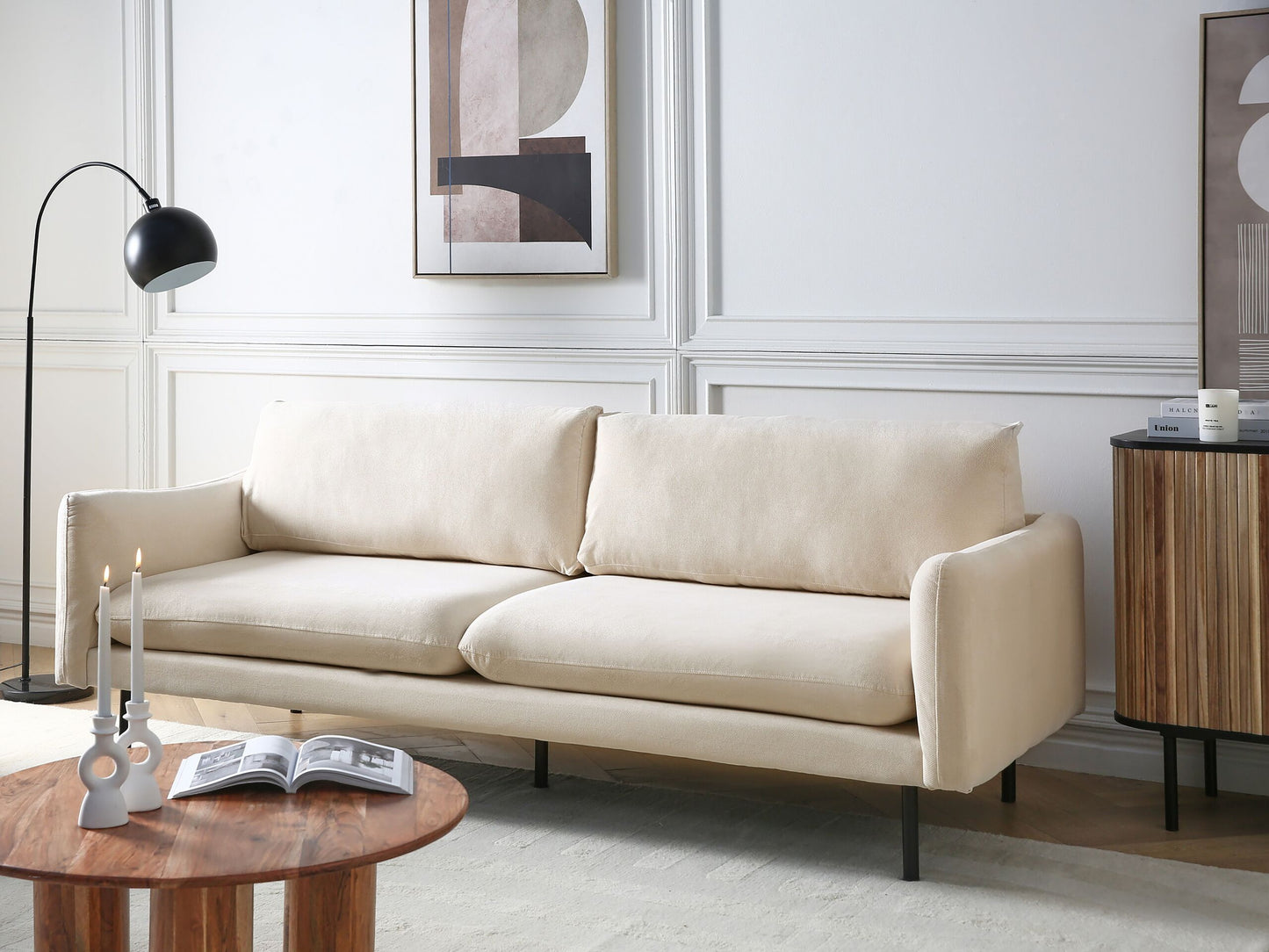 3-Sitzer Sofa hellbeige VINTERBRO