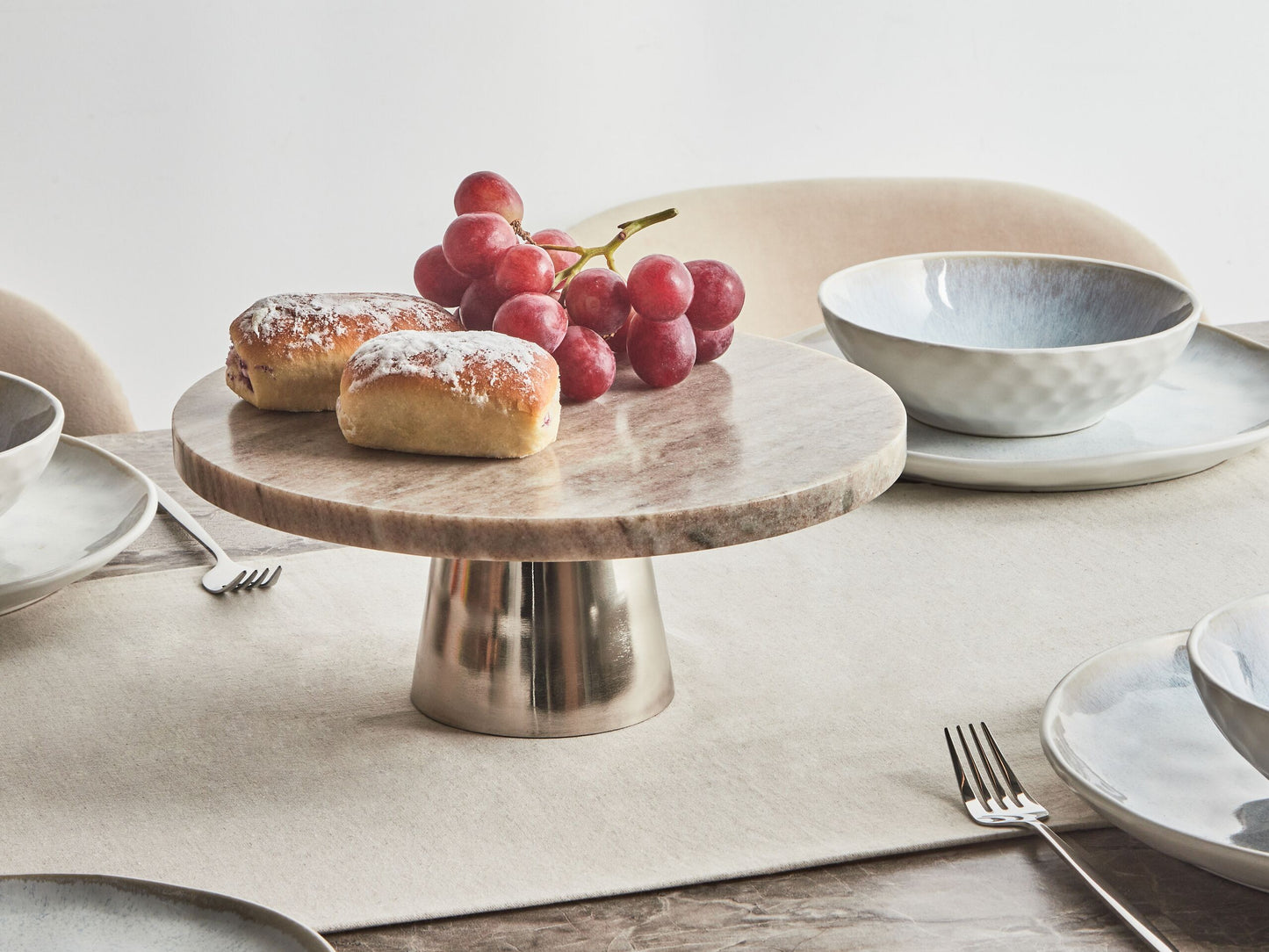 Tortenplatte MOSCHATO Stein Beige