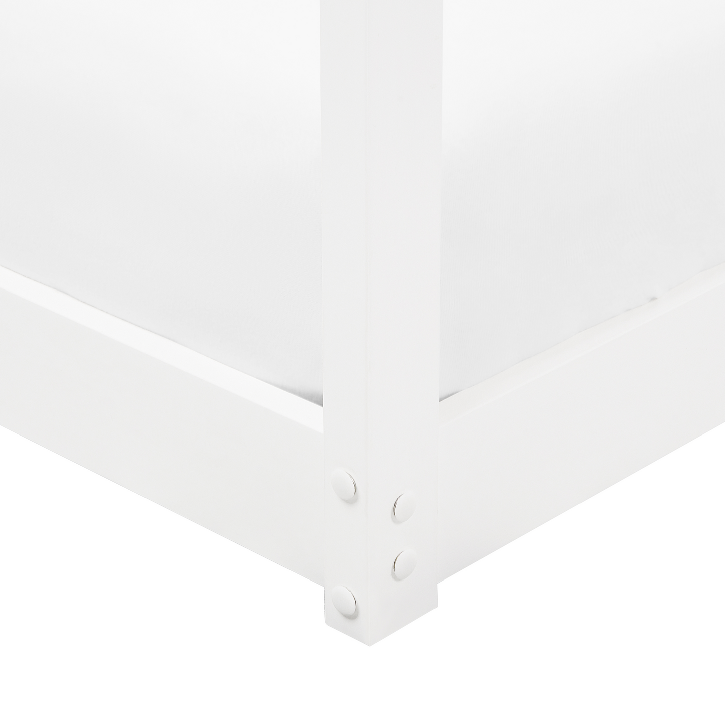 Hochbett Haus Kiefernholz LABATUT 90 x 200 cm Weiss