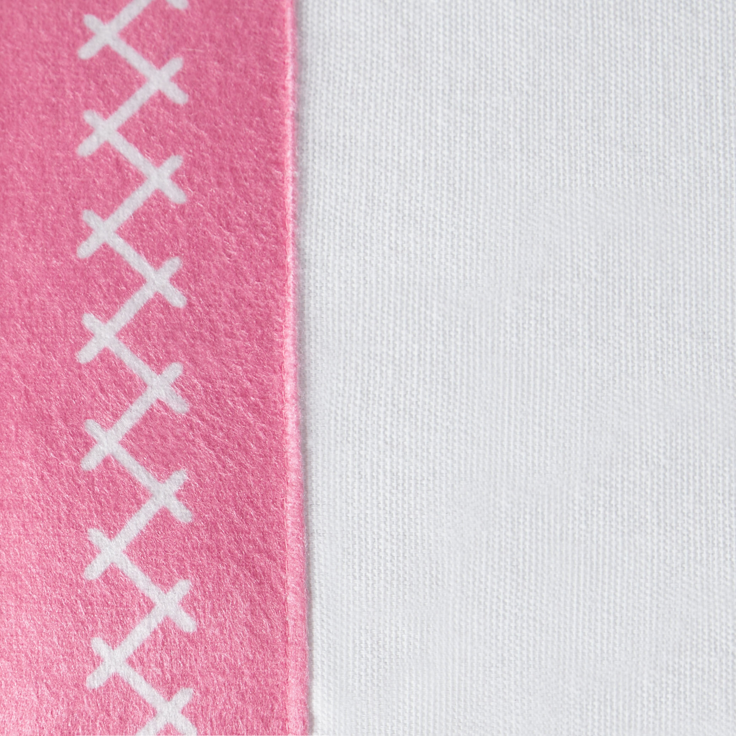 Dekokissen 2er Set LOVELY Baumwolle 30 x 50 cm Weiss Rosa Geometrisches Muster