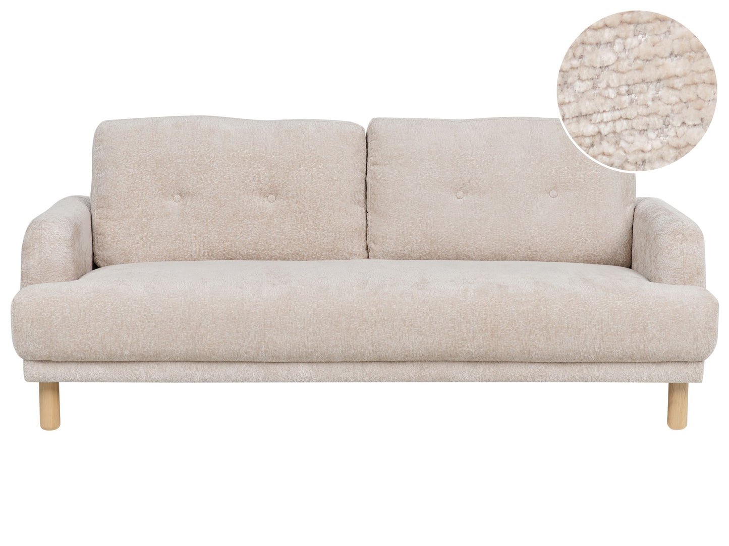 3-Sitzer Sofa Bouclé beige TUVE