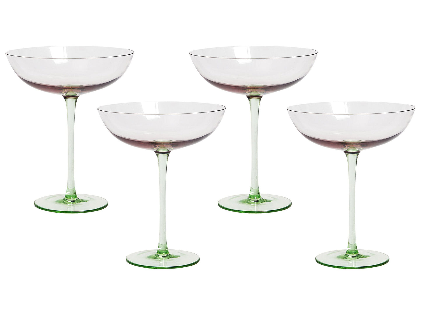 Martini Gläser im 4er Set DIOPSIDE 250 ml Rosa